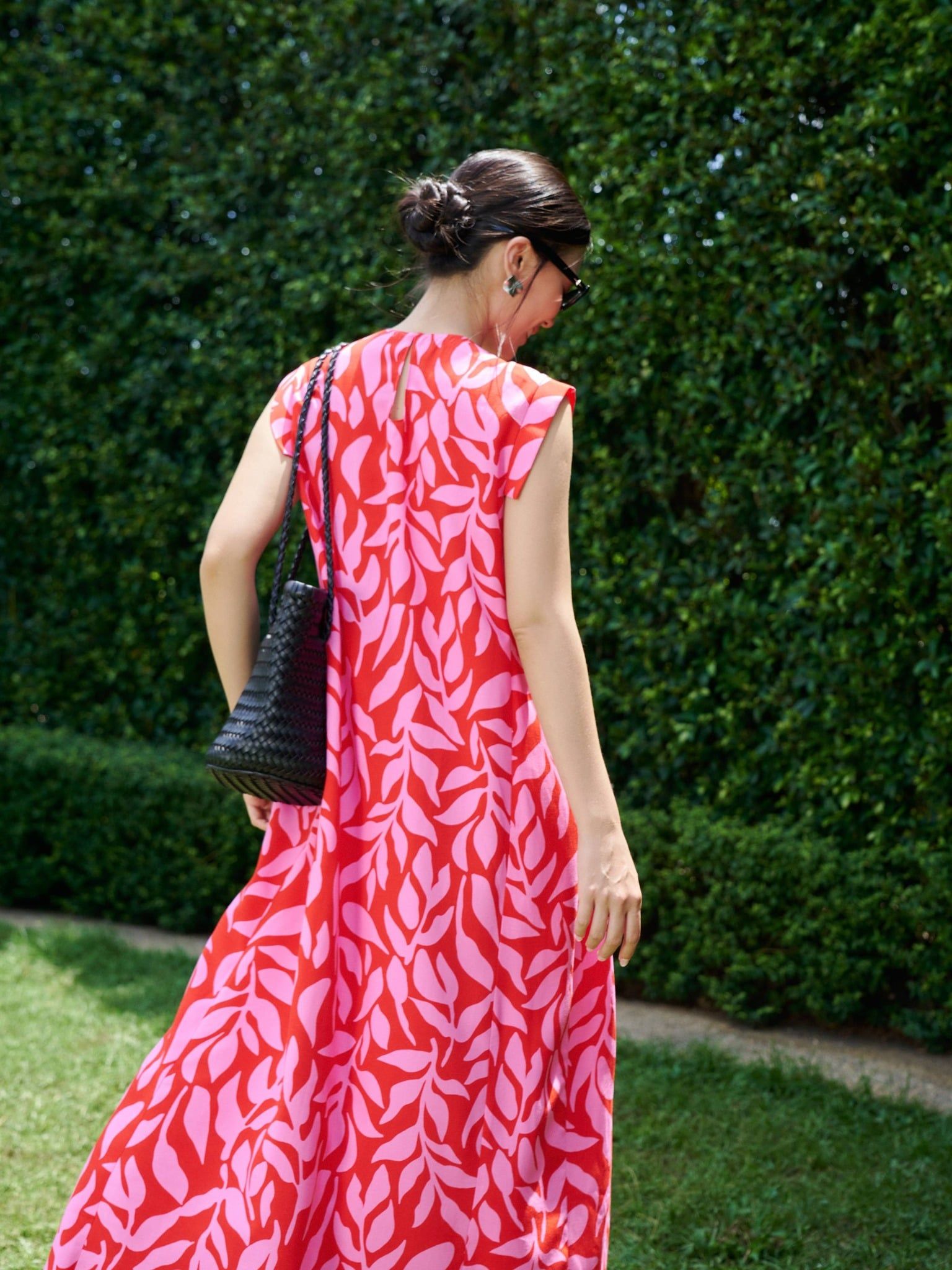  Đầm hoạ tiết xếp ly | Mauve Pattern dress 