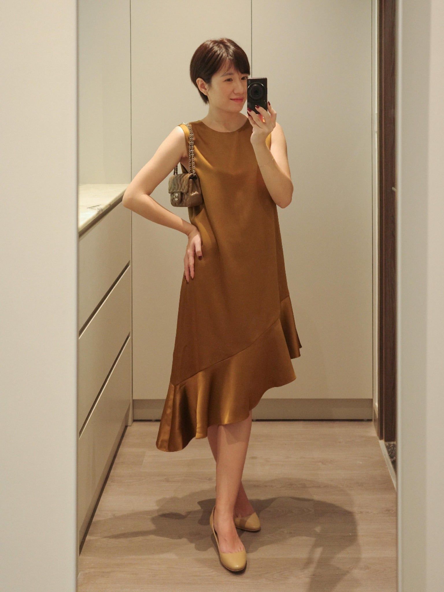  Đầm lụa bèo xéo | Mauve Calla dress 