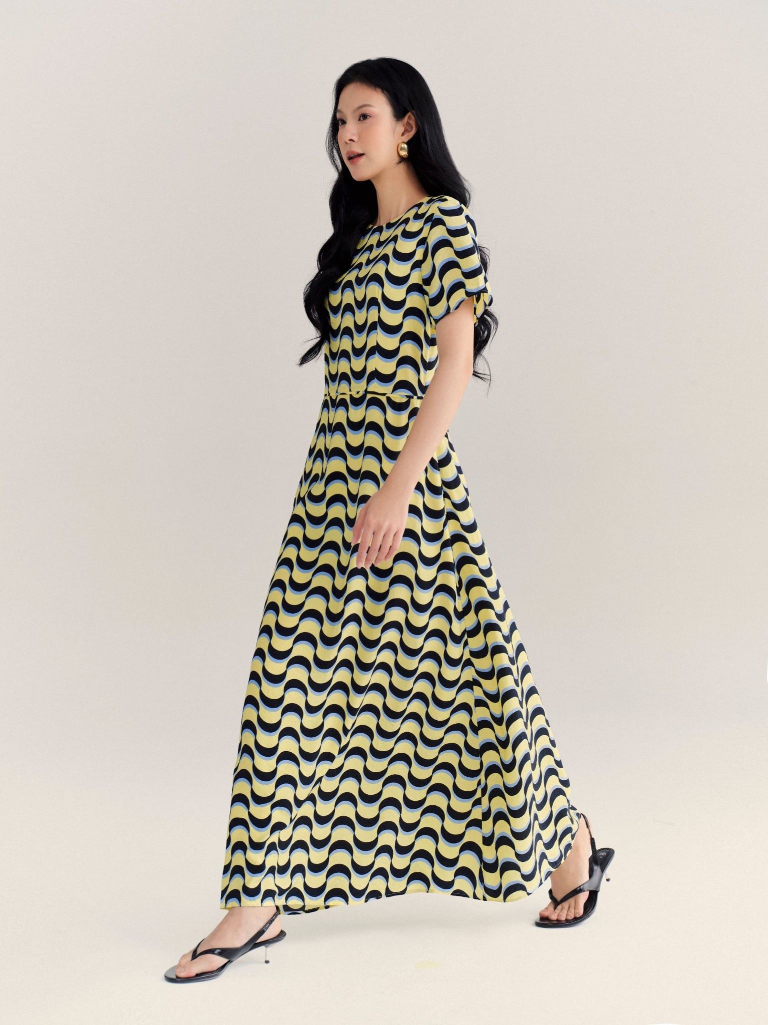  Đầm Nguyệt tùng chữ A | Mauve Moon dress 