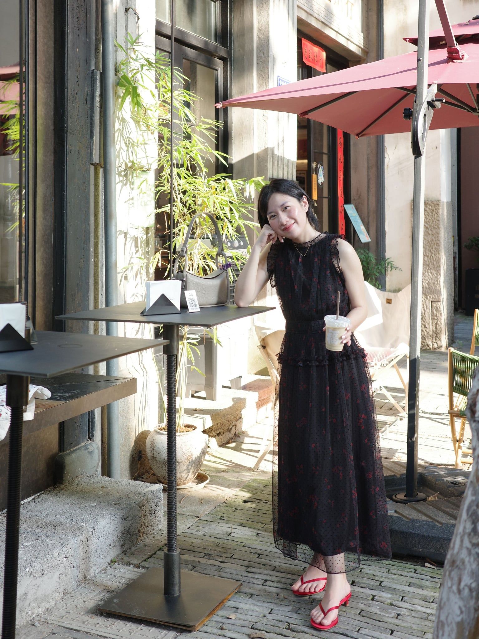  Đầm Yên Đơm dáng yếm | Mauve Quiet Bloom dress 
