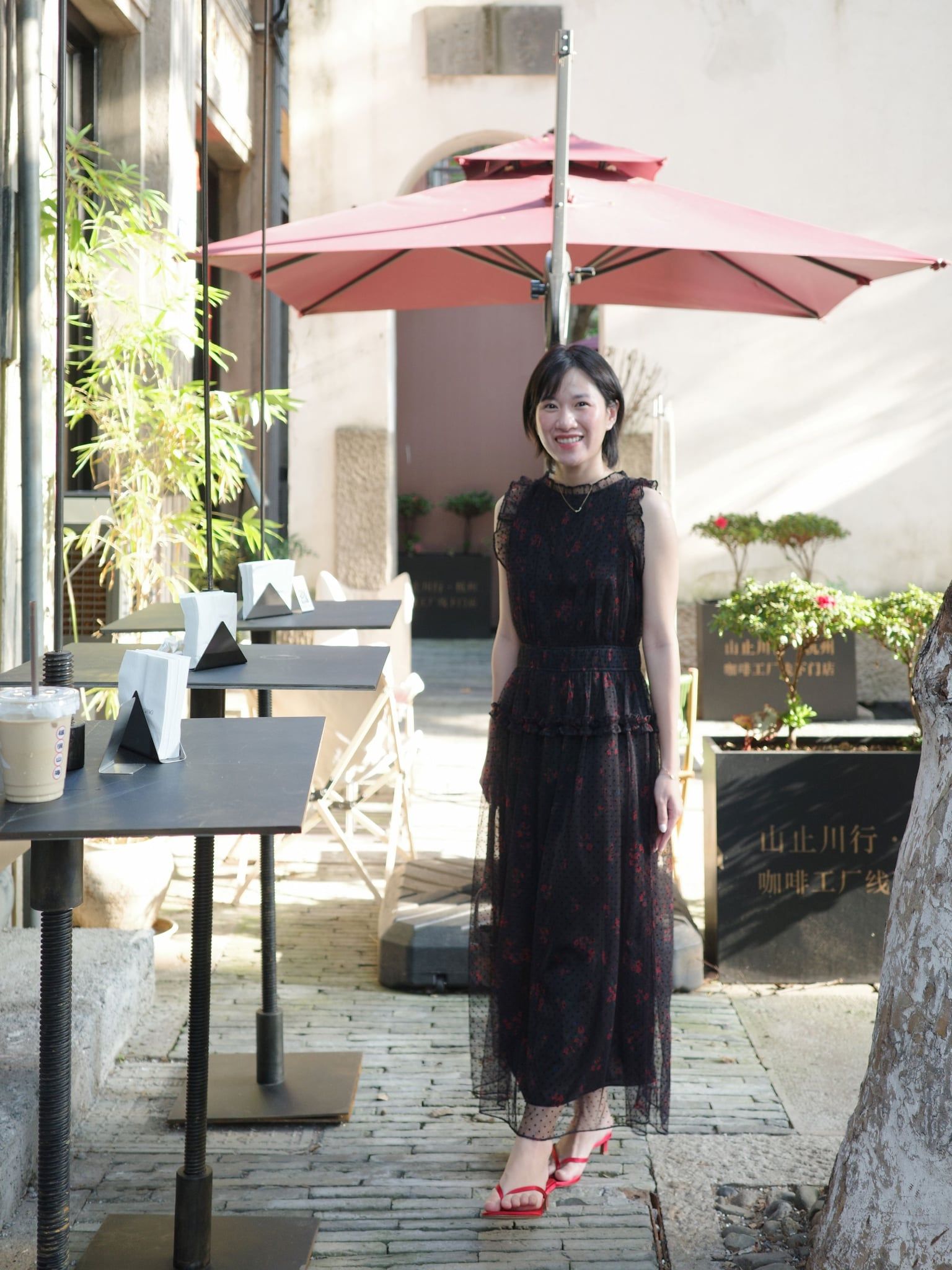  Đầm Yên Đơm dáng yếm | Mauve Quiet Bloom dress 
