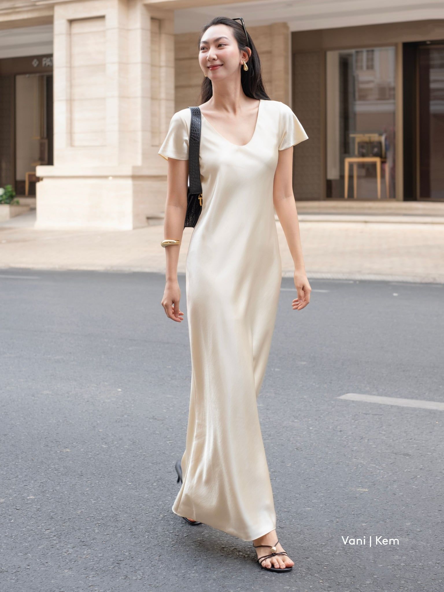  Đầm Uyên Ngư lụa 2 lớp | Mauve Mermaid Silk dress 