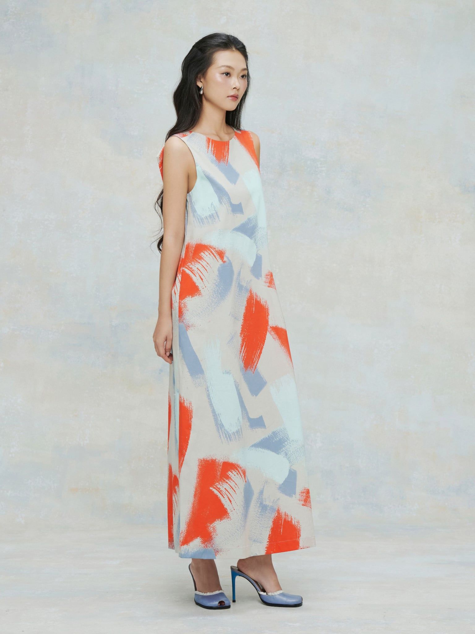  Đầm cotton nơ 3D | Mauve Bowie dress 