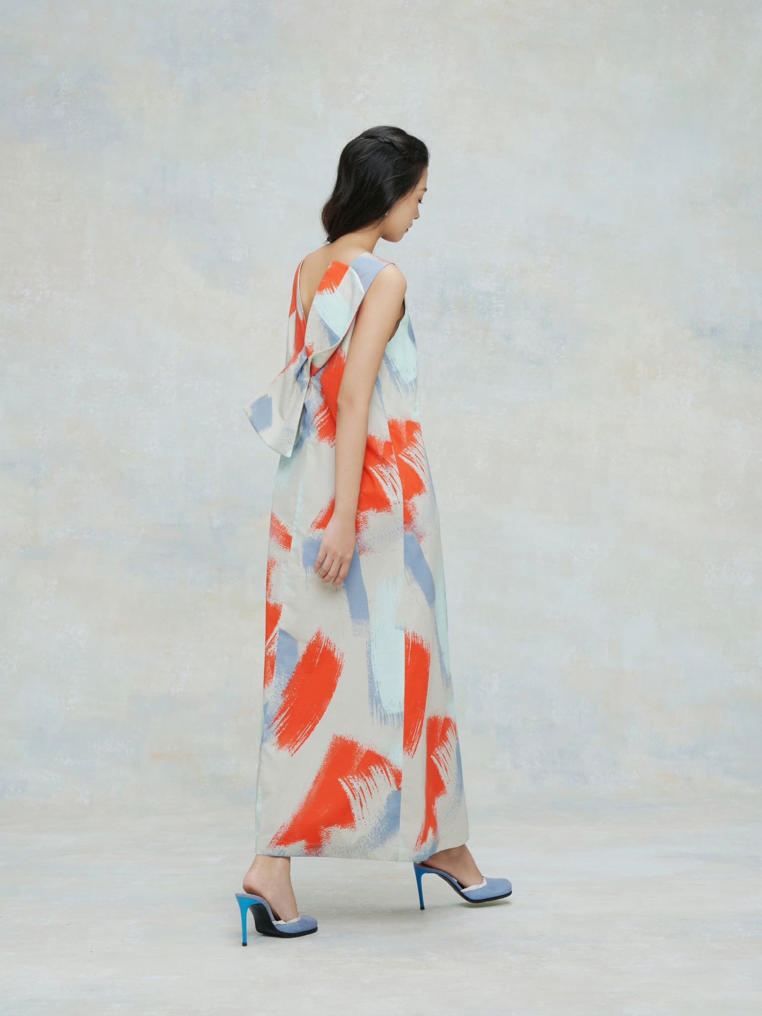  Đầm cotton nơ 3D | Mauve Bowie dress 