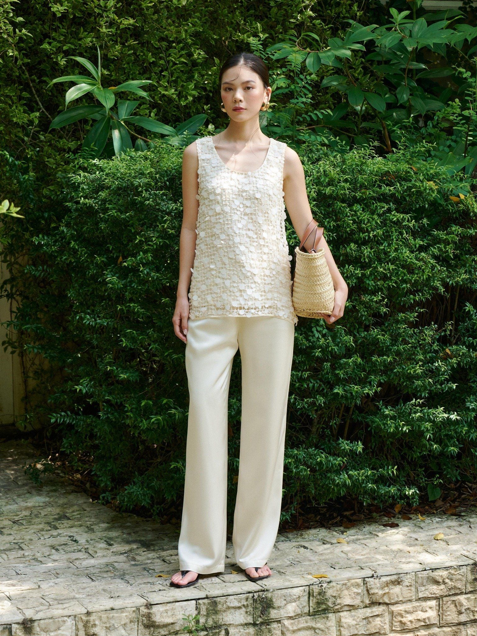  Quần lụa 2 lớp ống suông | Mauve Silk pants [tiết kiệm 200,000 khi mua combo áo & quần] 