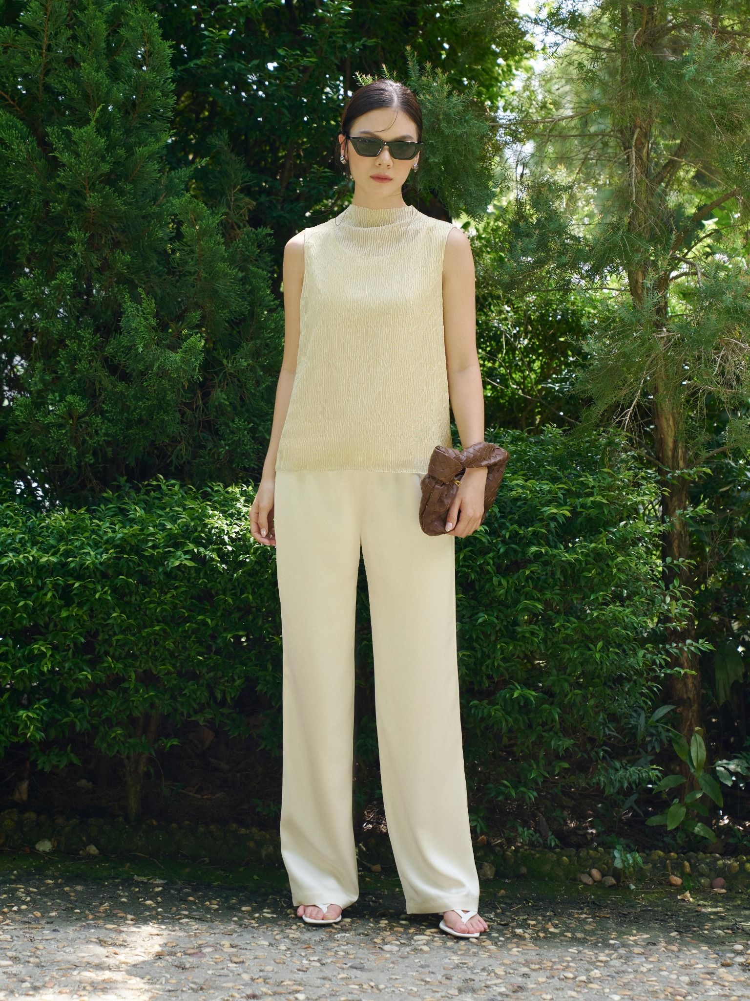  Quần lụa 2 lớp ống suông | Mauve Silk pants [tiết kiệm 200,000 khi mua combo áo & quần] 