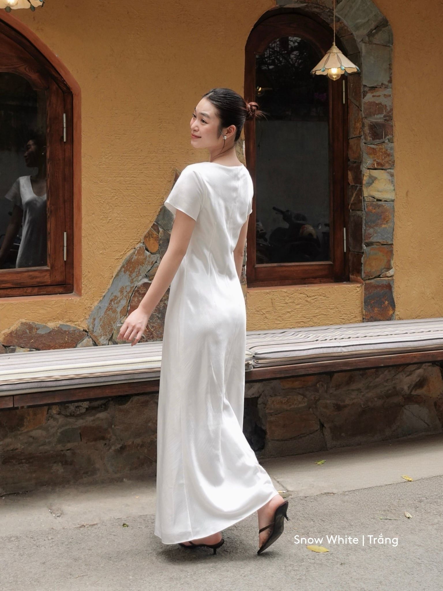 Đầm Uyên Ngư lụa 2 lớp | Mauve Mermaid Silk dress 