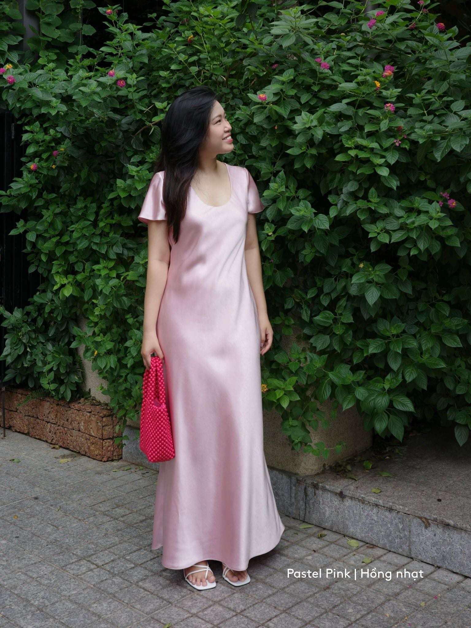  Đầm Uyên Ngư lụa 2 lớp | Mauve Mermaid Silk dress 