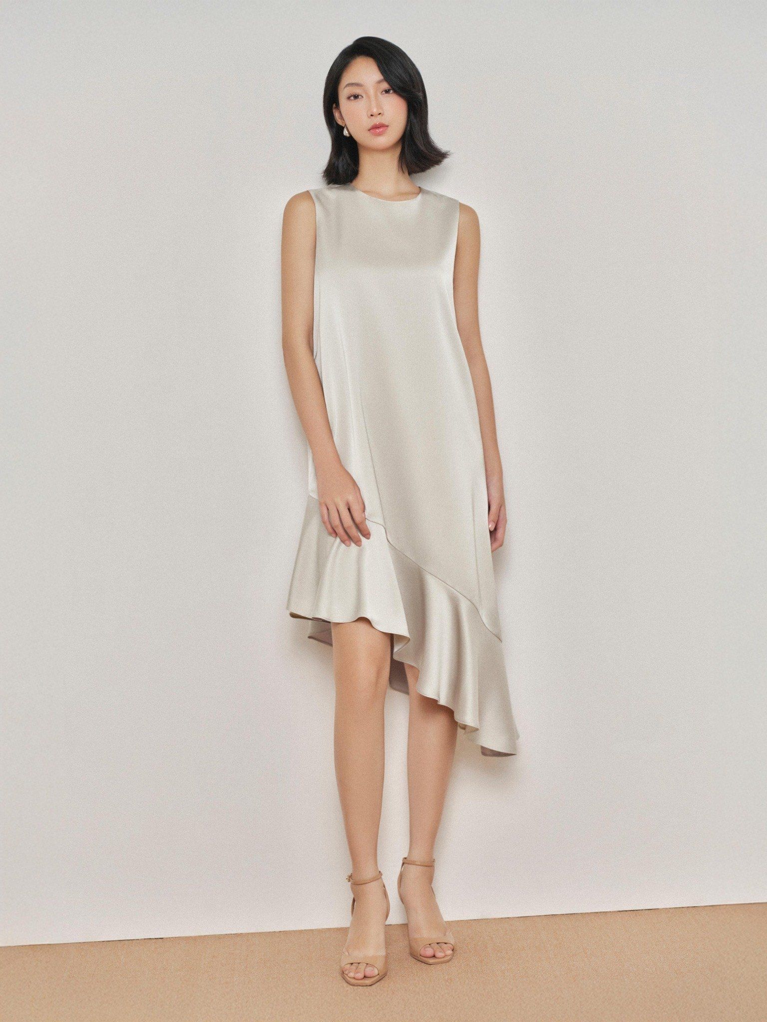  Đầm lụa bèo xéo | Mauve Calla dress 