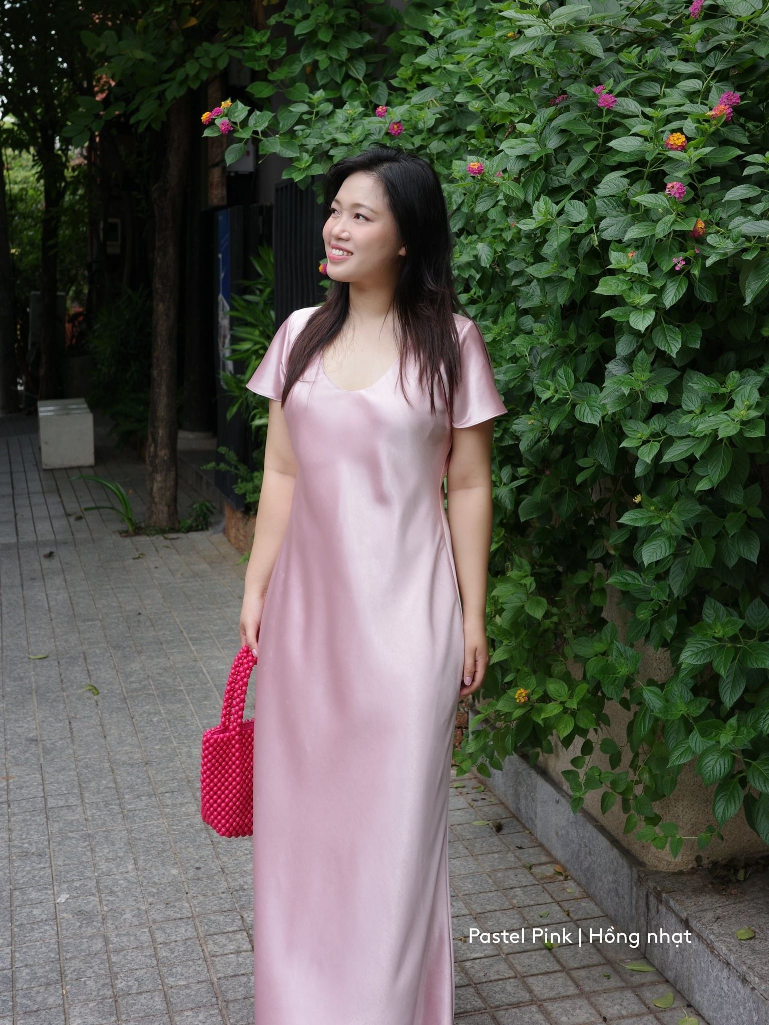  Đầm Uyên Ngư lụa 2 lớp | Mauve Mermaid Silk dress 