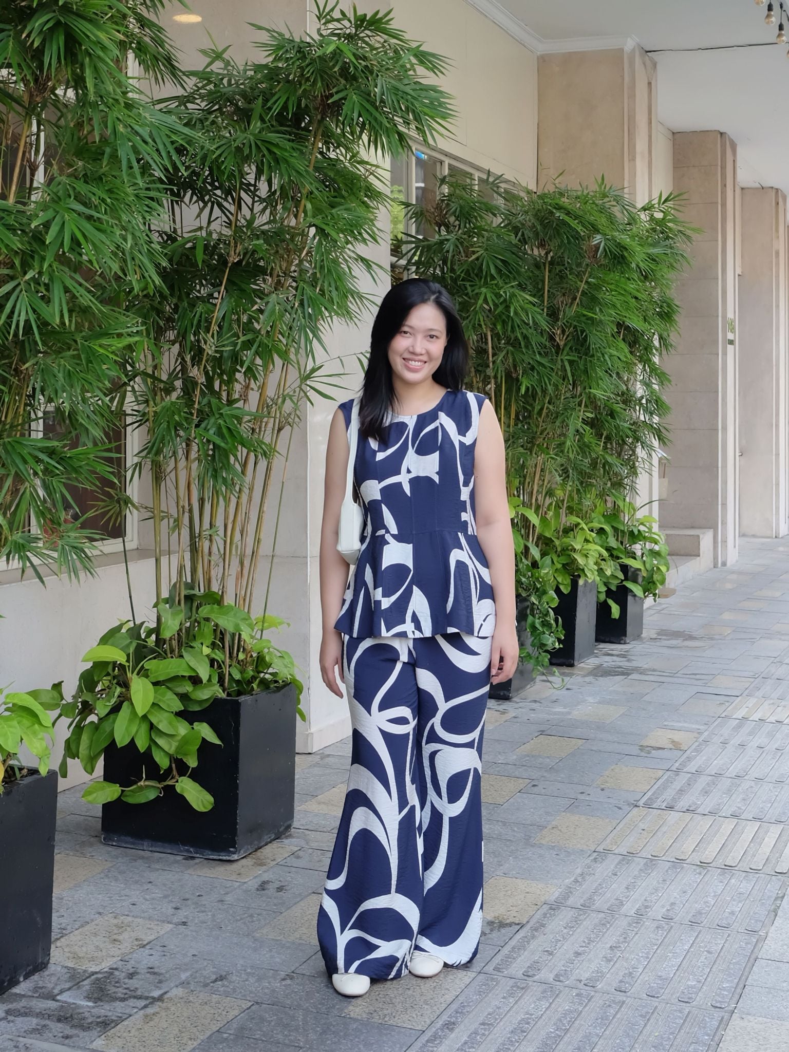 Quần suông ống loe | Mauve Flare pants (lưng thun ngang rốn) 