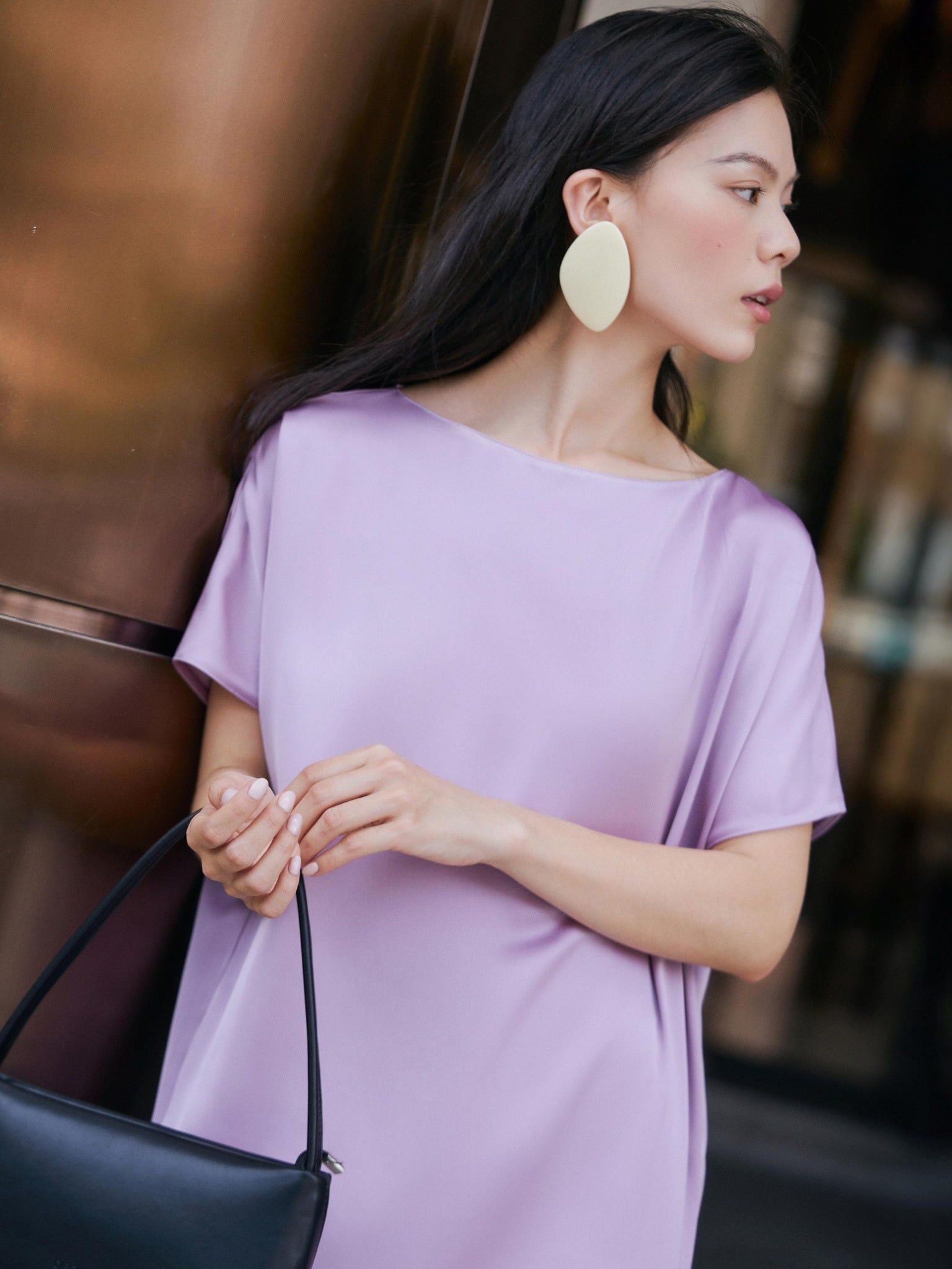  Mauve Signature dress - phiên bản trơn màu nâng cấp 