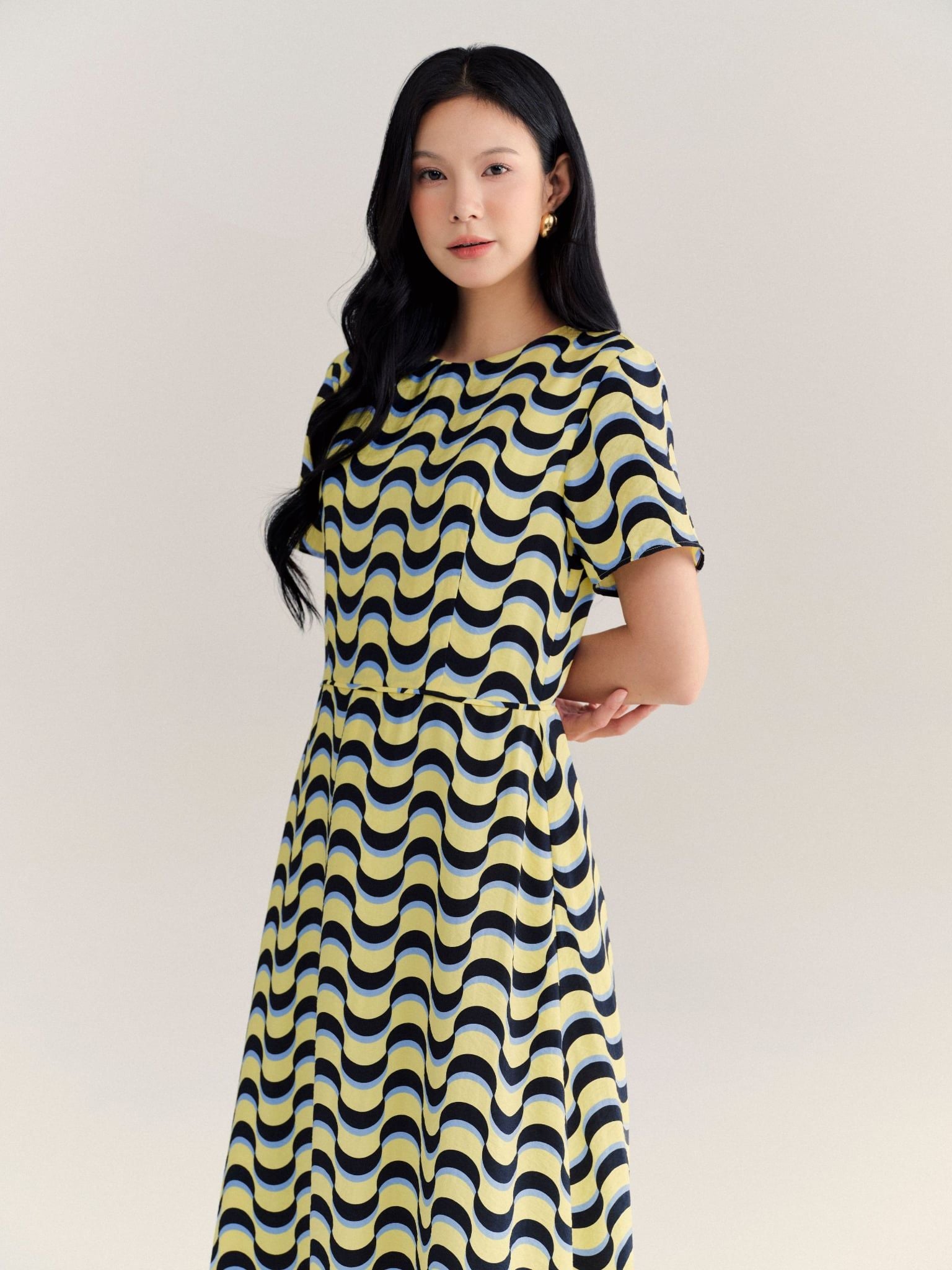  Đầm Nguyệt tùng chữ A | Mauve Moon dress 