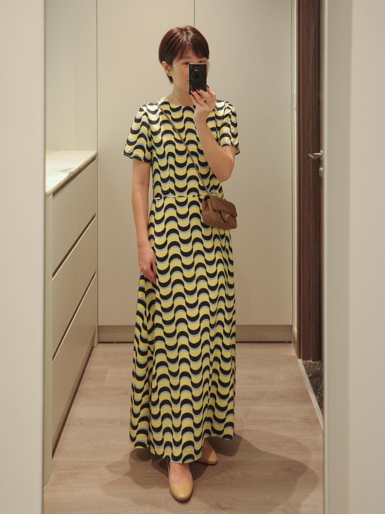  Đầm midi hoạ tiết | Mauve Moon dress 