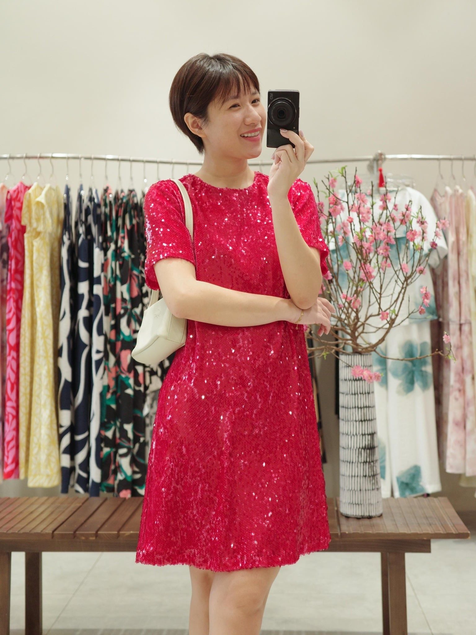  Đầm kim sa ngắn | Mauve Holly dress 