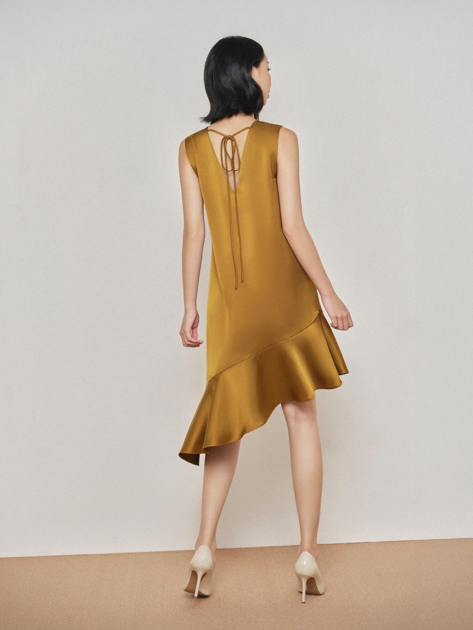  Đầm lụa bèo xéo | Mauve Calla dress 