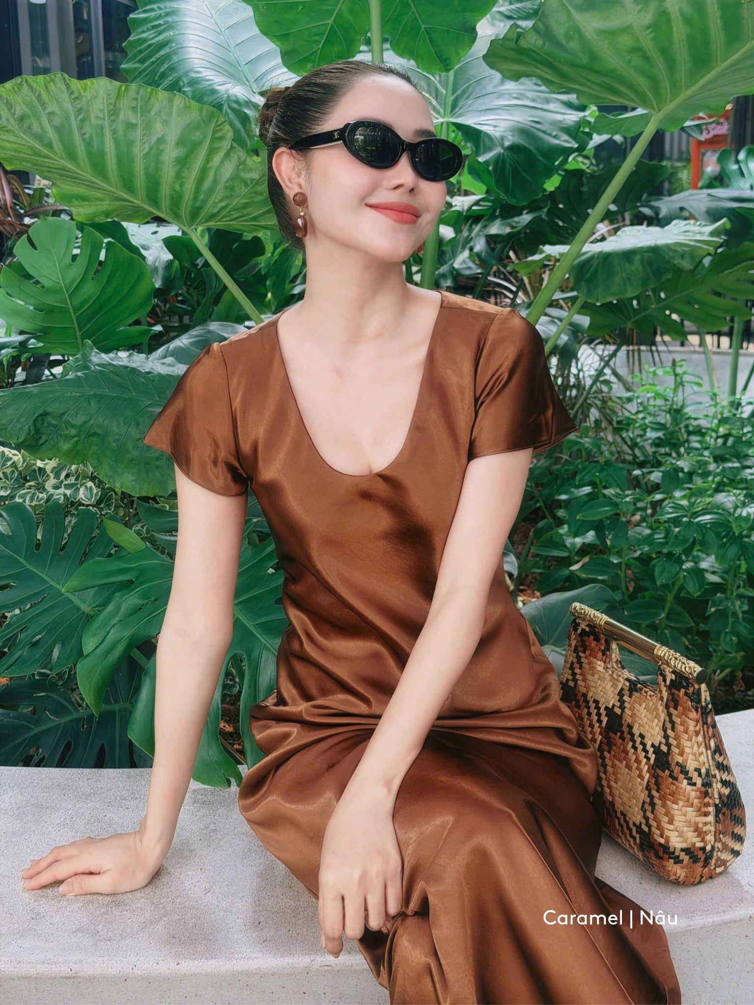  Đầm Uyên Ngư lụa 2 lớp | Mauve Mermaid Silk dress 