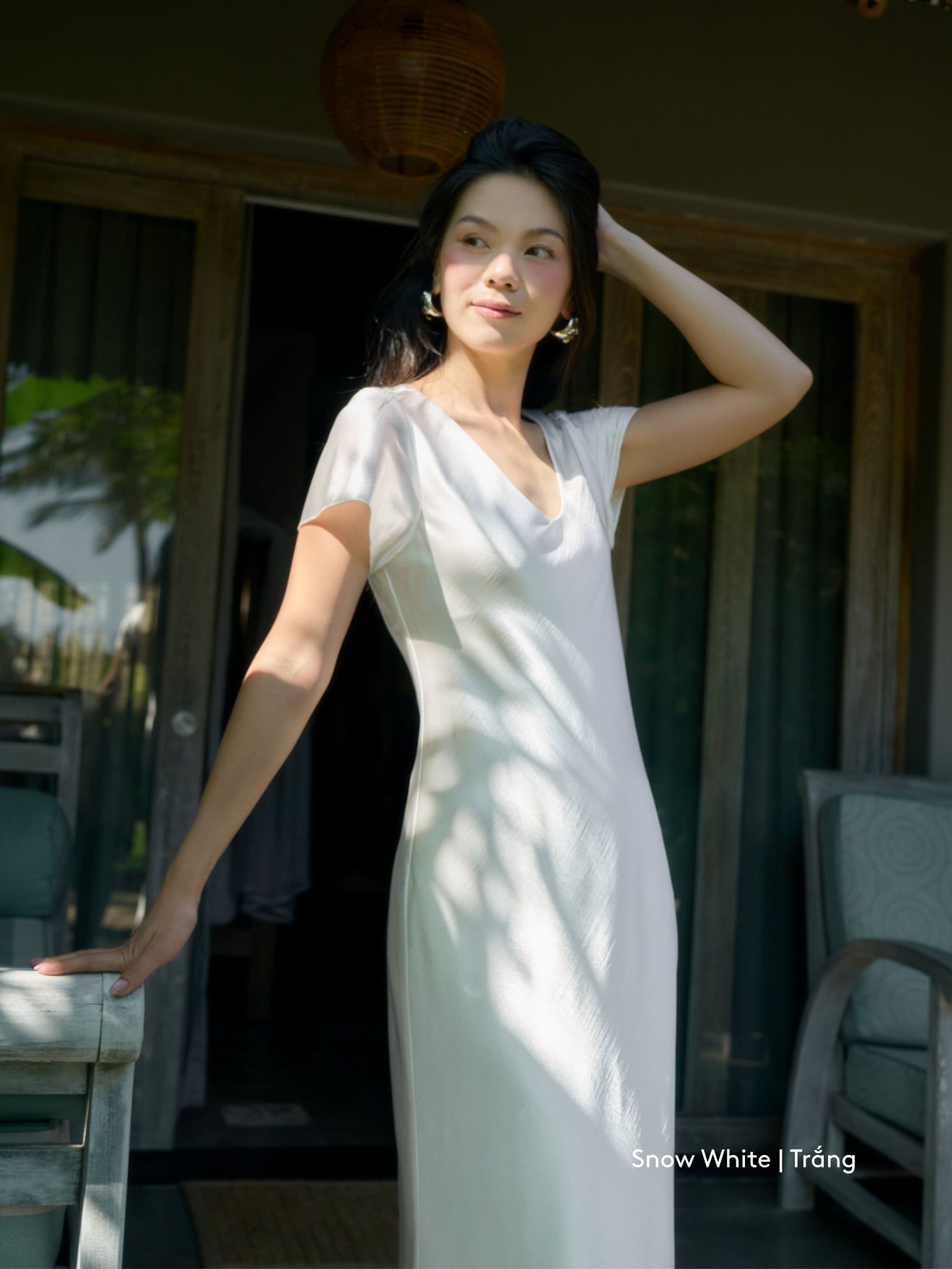  Đầm Uyên Ngư lụa 2 lớp | Mauve Mermaid Silk dress 