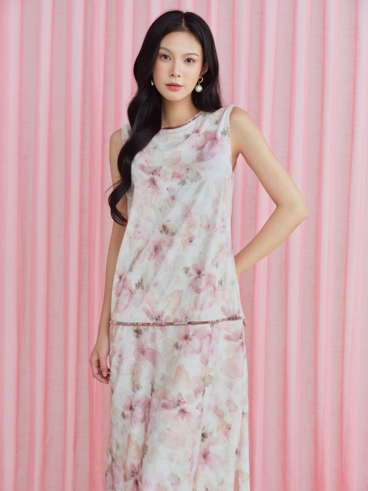  Đầm nhung đuôi cá | Mauve Lady dress 