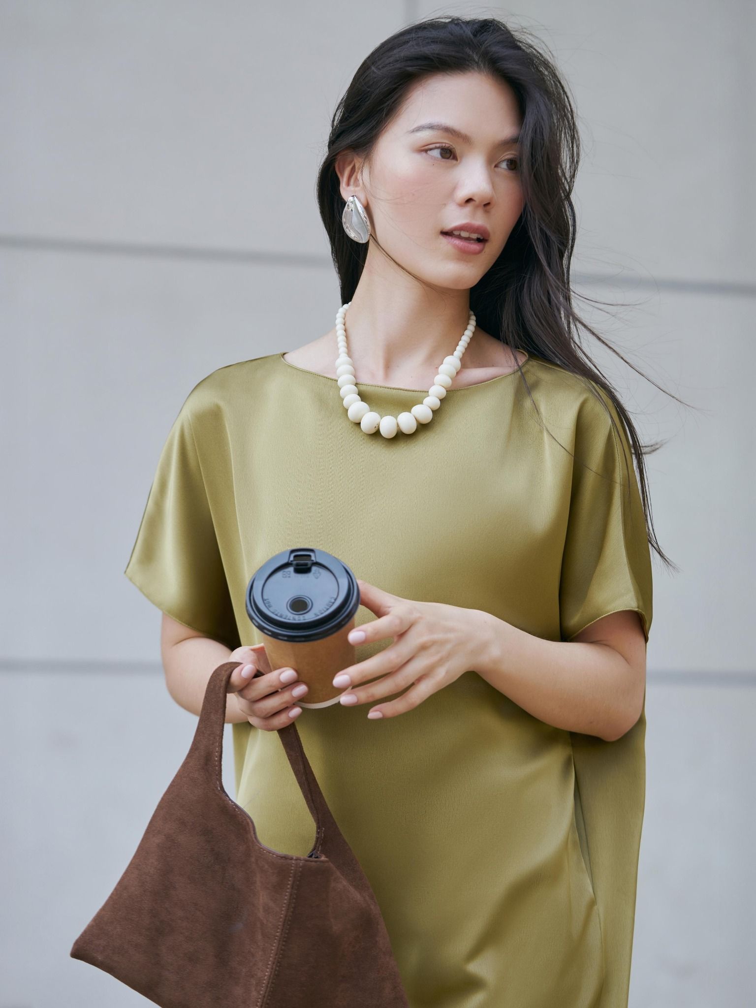  Mauve Signature dress - phiên bản trơn màu nâng cấp 