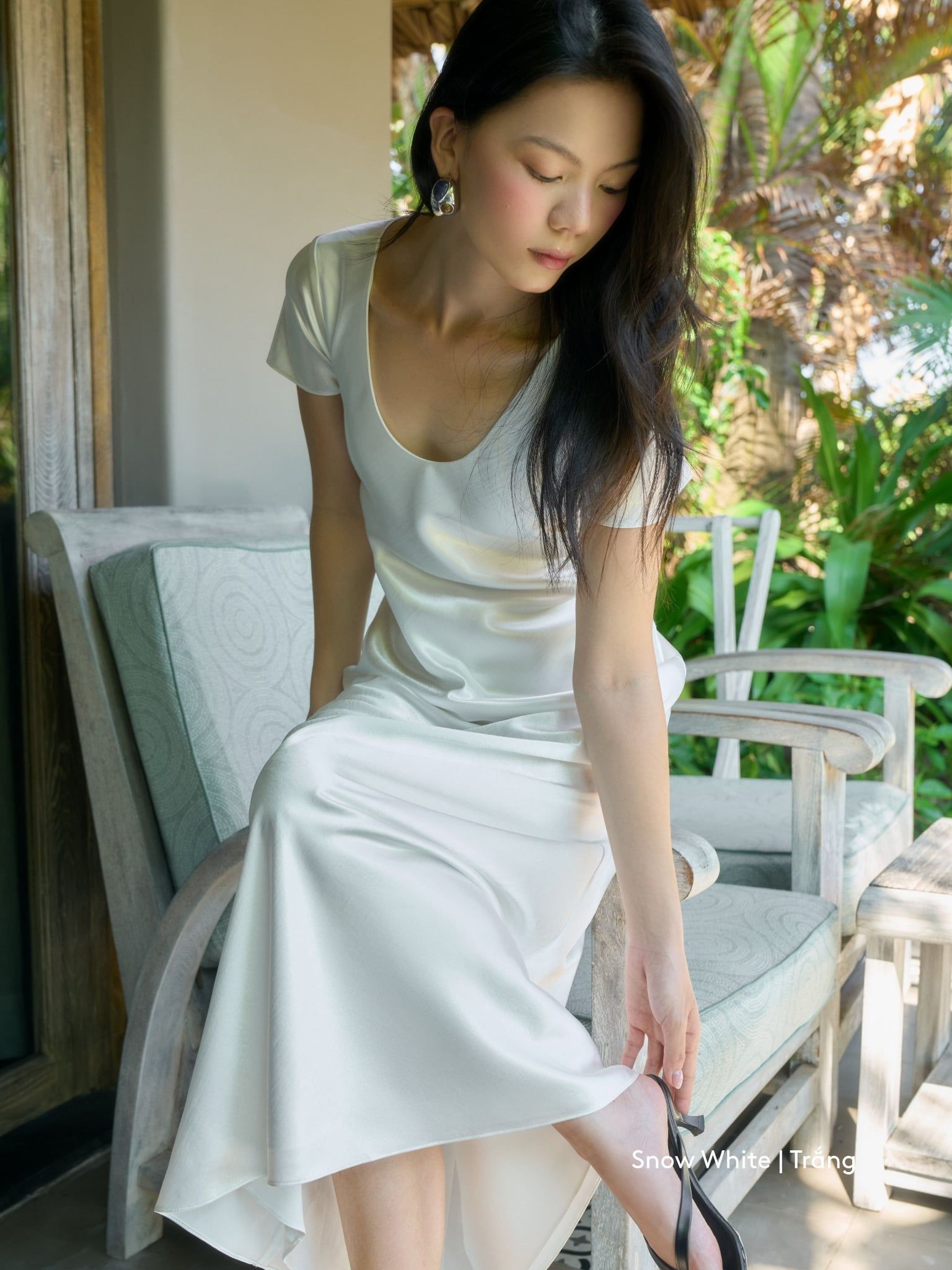  Đầm Uyên Ngư lụa 2 lớp | Mauve Mermaid Silk dress 