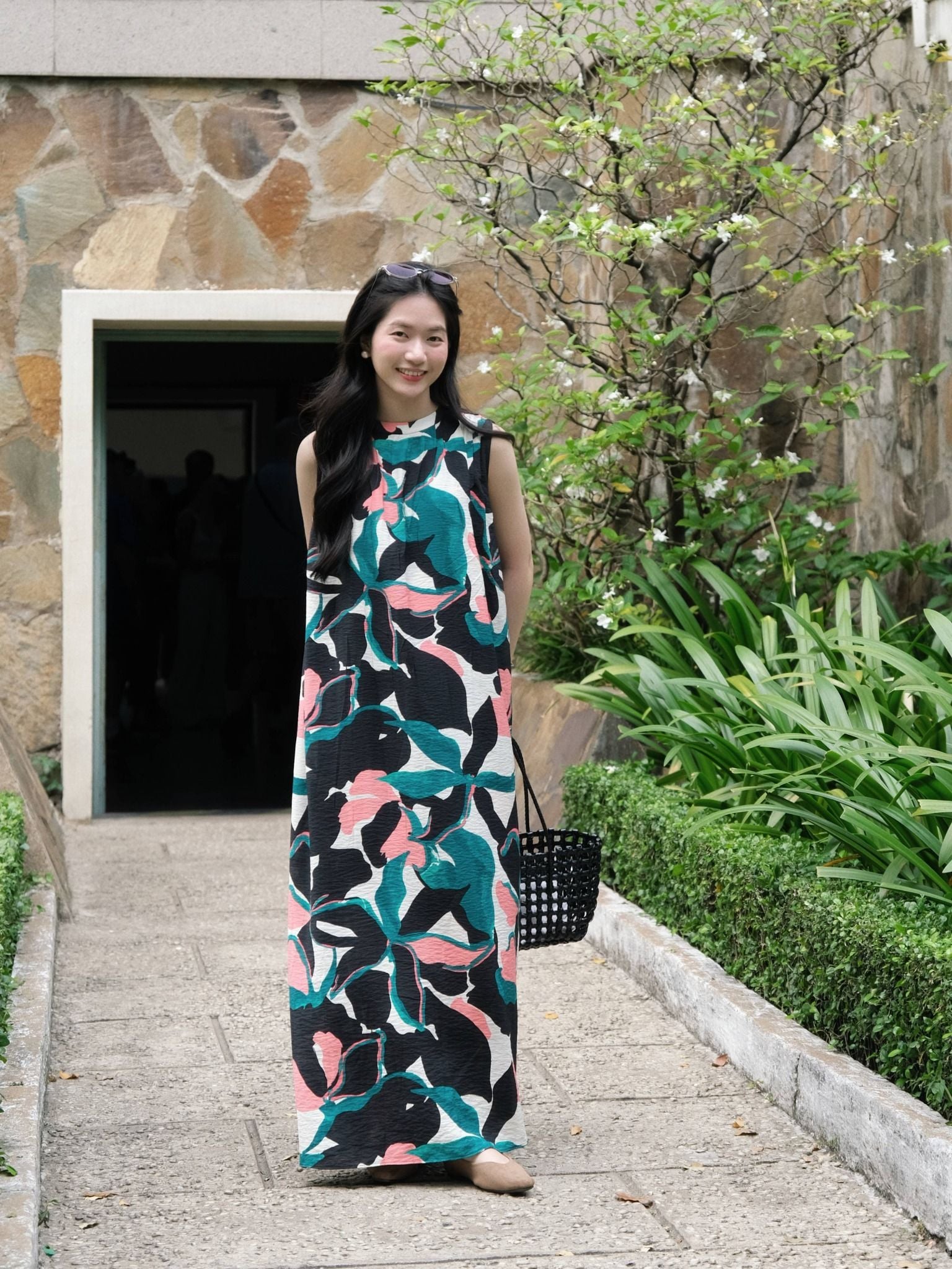  Đầm maxi hoa | Mauve Flower Market dress 