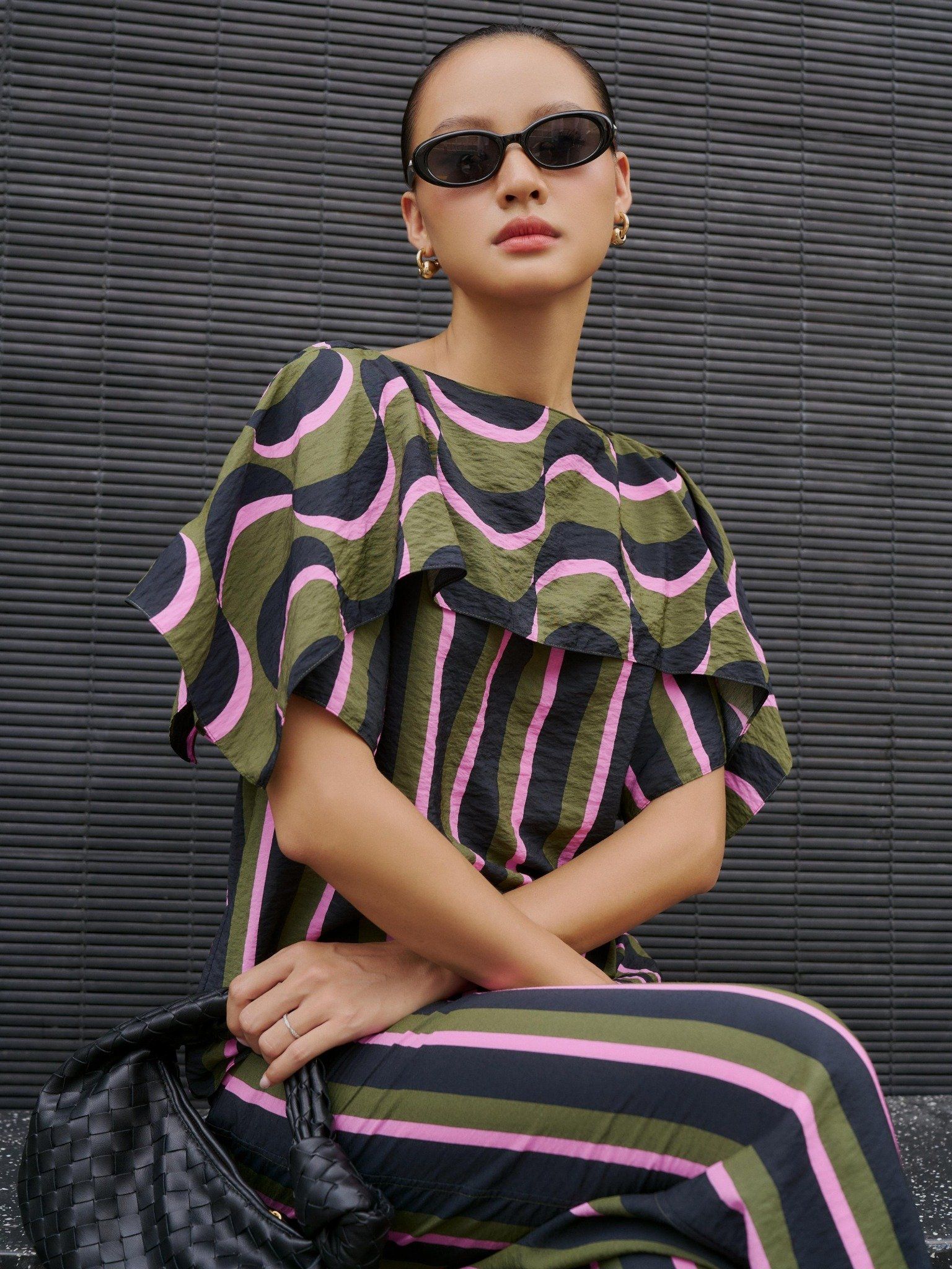  Quần ống suông sọc | Mauve City pants 