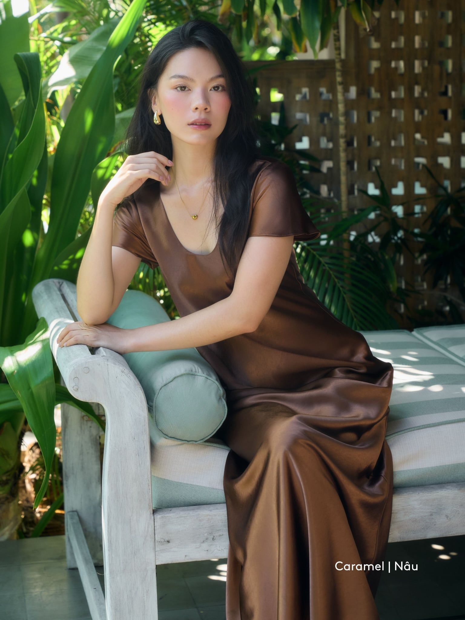  Đầm Uyên Ngư lụa 2 lớp | Mauve Mermaid Silk dress 