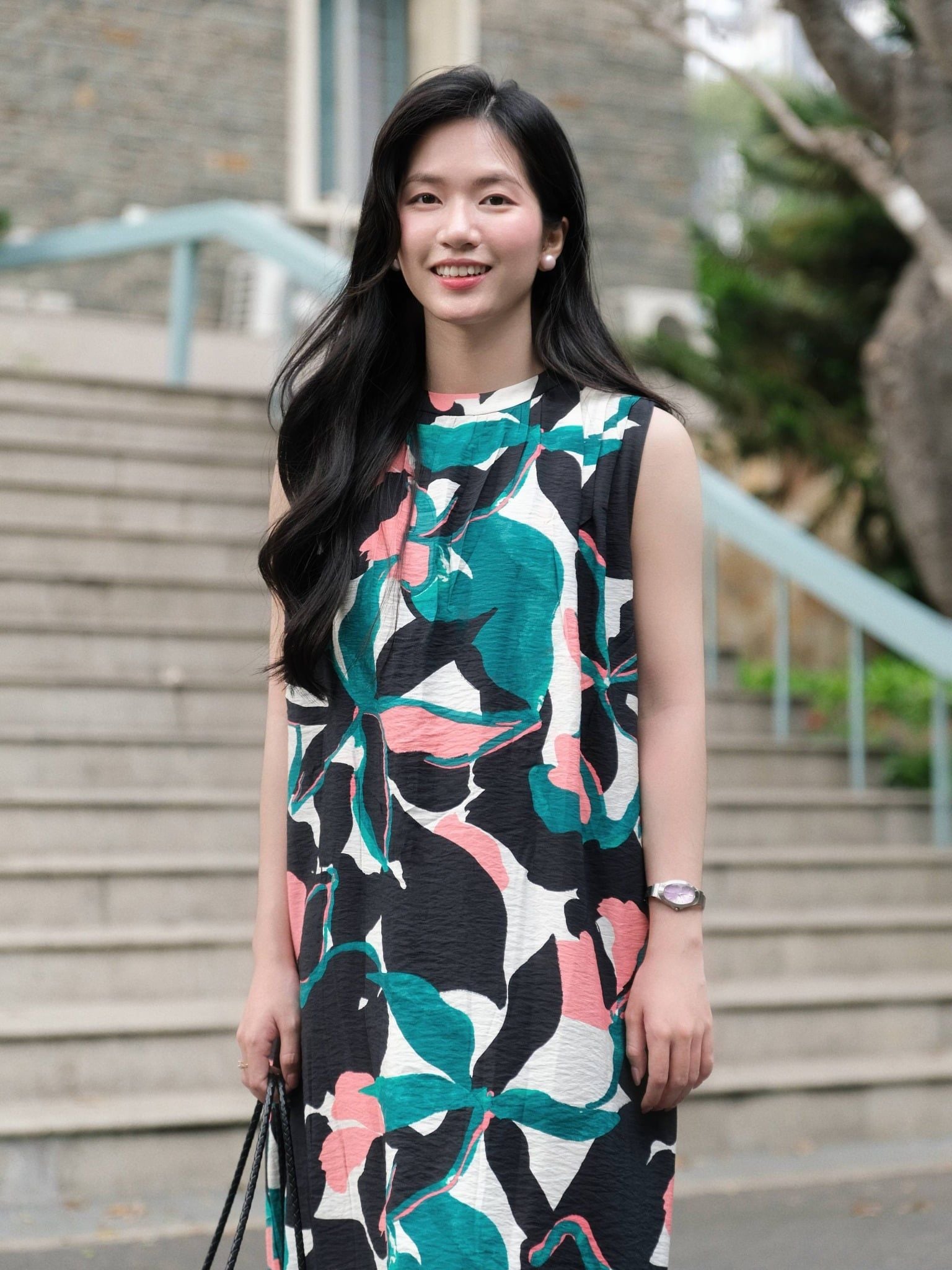  Đầm maxi hoa | Mauve Flower Market dress 