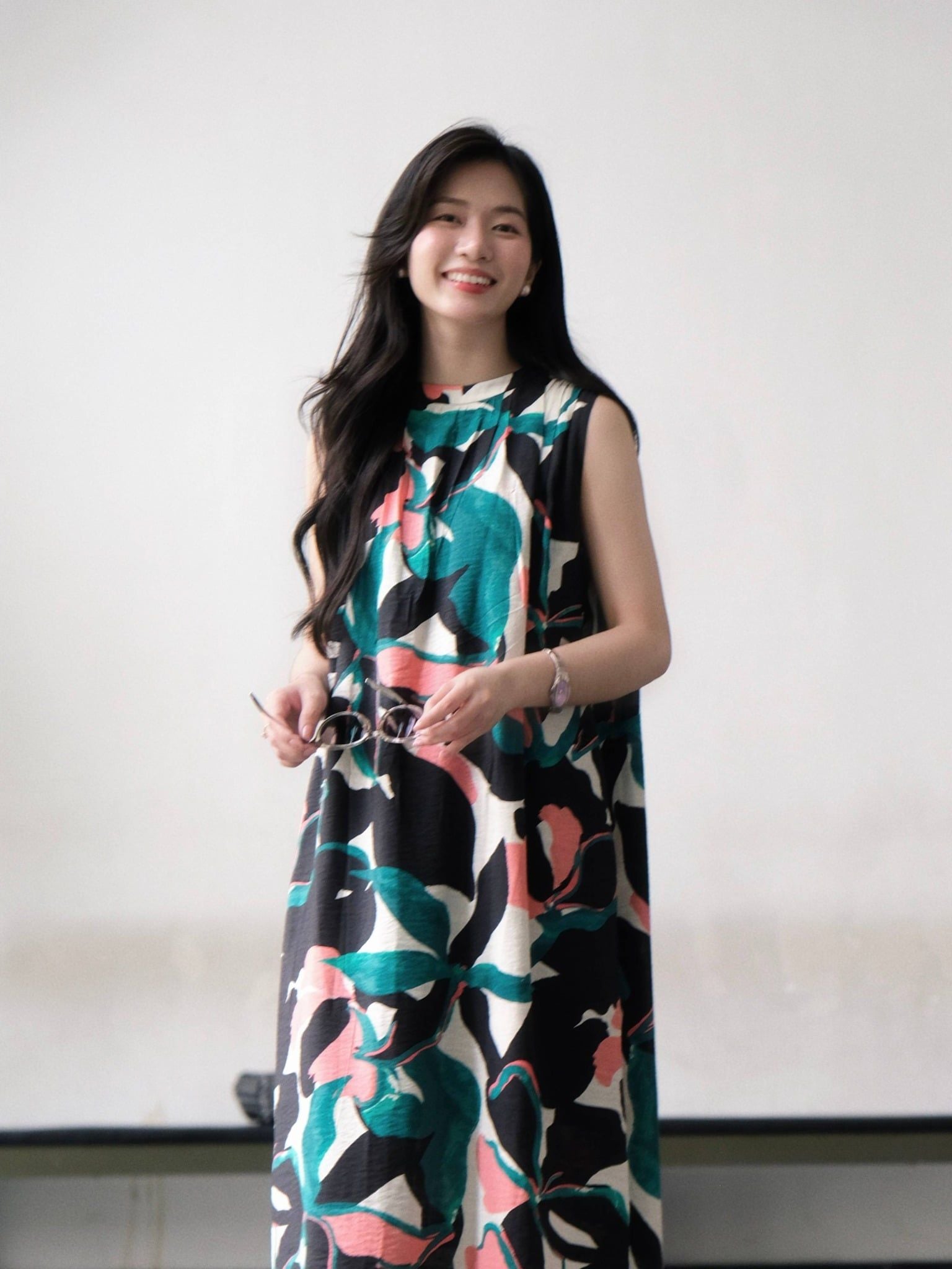  Đầm maxi hoa | Mauve Flower Market dress 