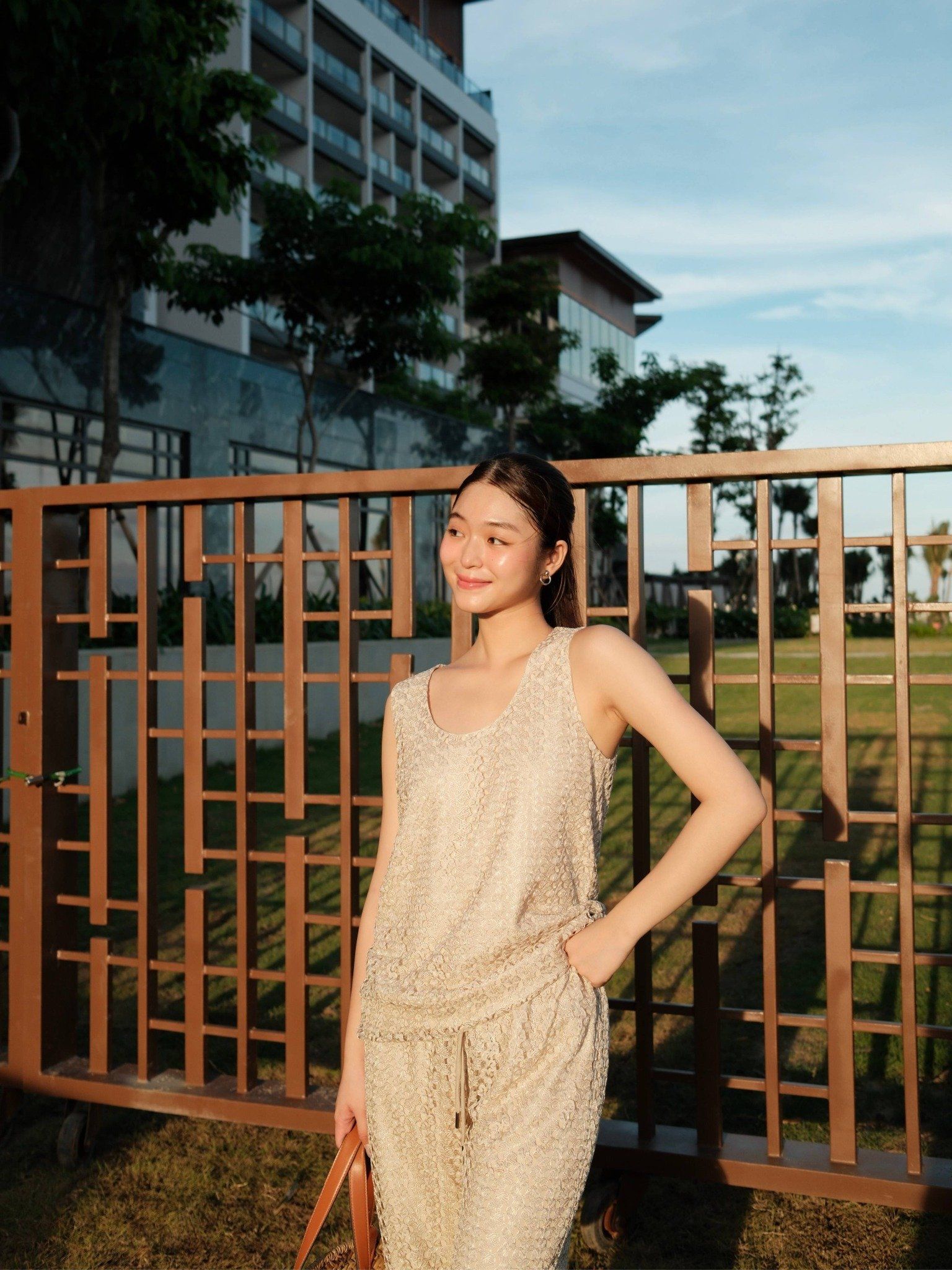  Áo ren cọc tay | Mauve Sunday top [tiết kiệm 200,000 khi mua combo áo & quần] 