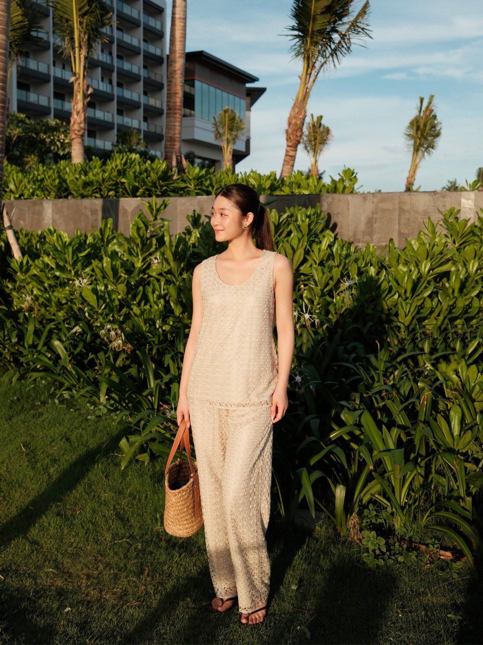  Áo ren cọc tay | Mauve Sunday top [tiết kiệm 200,000 khi mua combo áo & quần] 