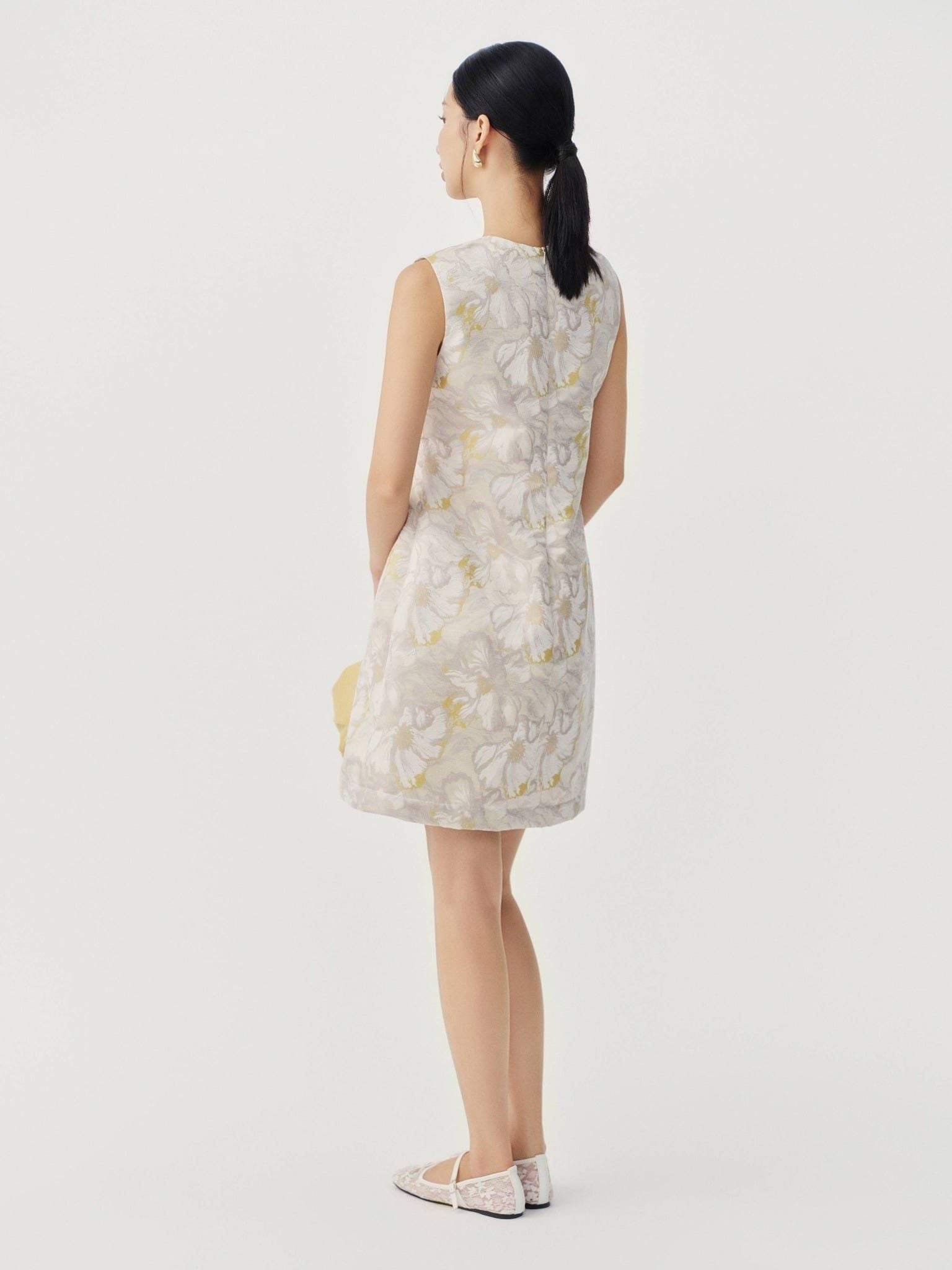  Đầm ngắn gấm hoa | Mauve Mini dress 