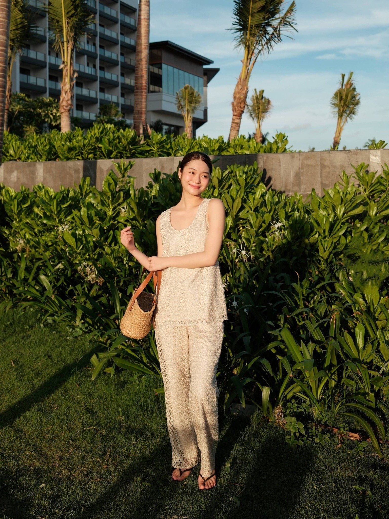  Quần ren 2 lớp ống suông | Mauve Sunday pants [tiết kiệm 200,000 khi mua combo áo & quần] 