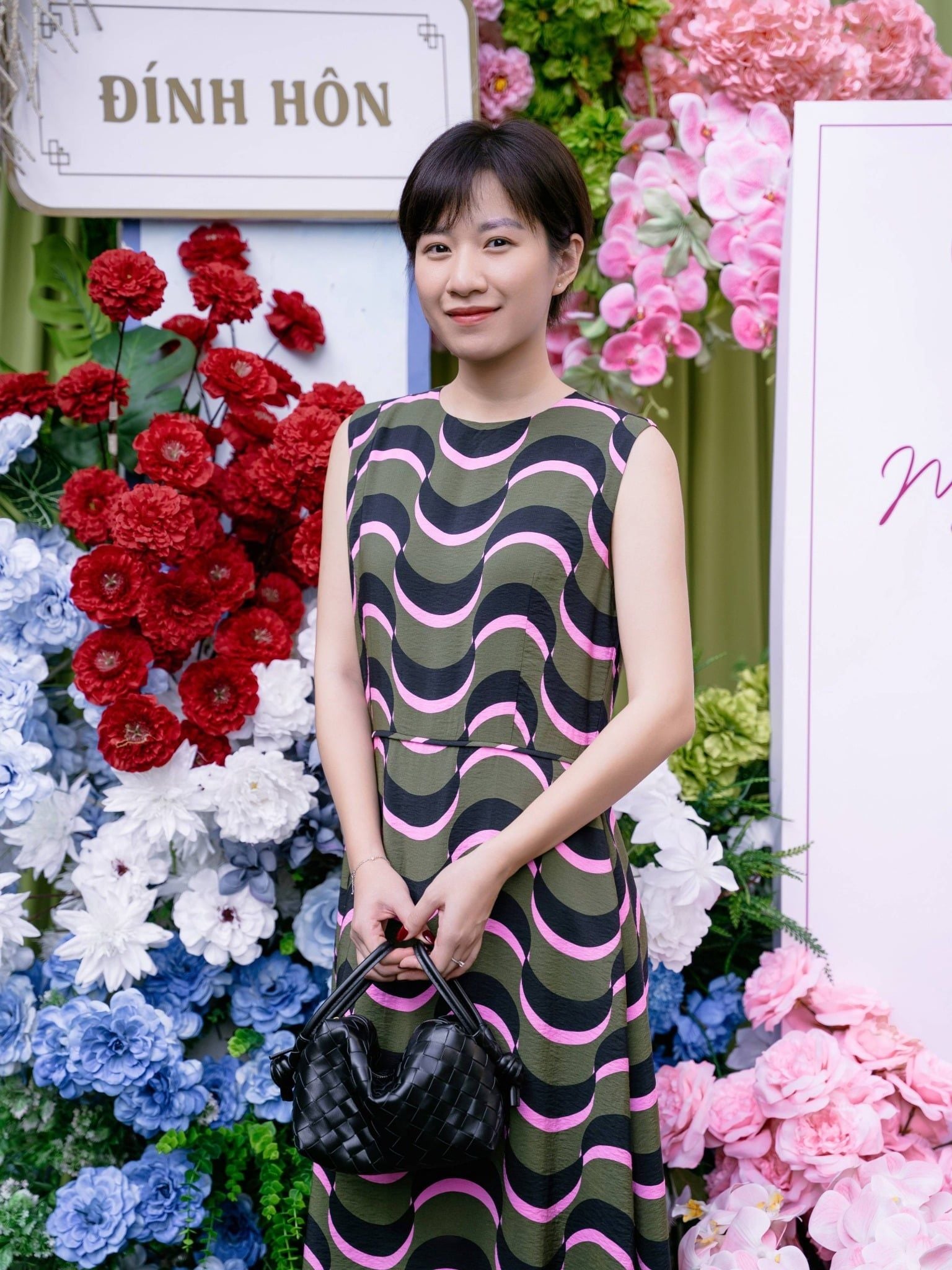  Đầm midi nhấn eo hoạ tiết | Mauve 90s Midi dress 