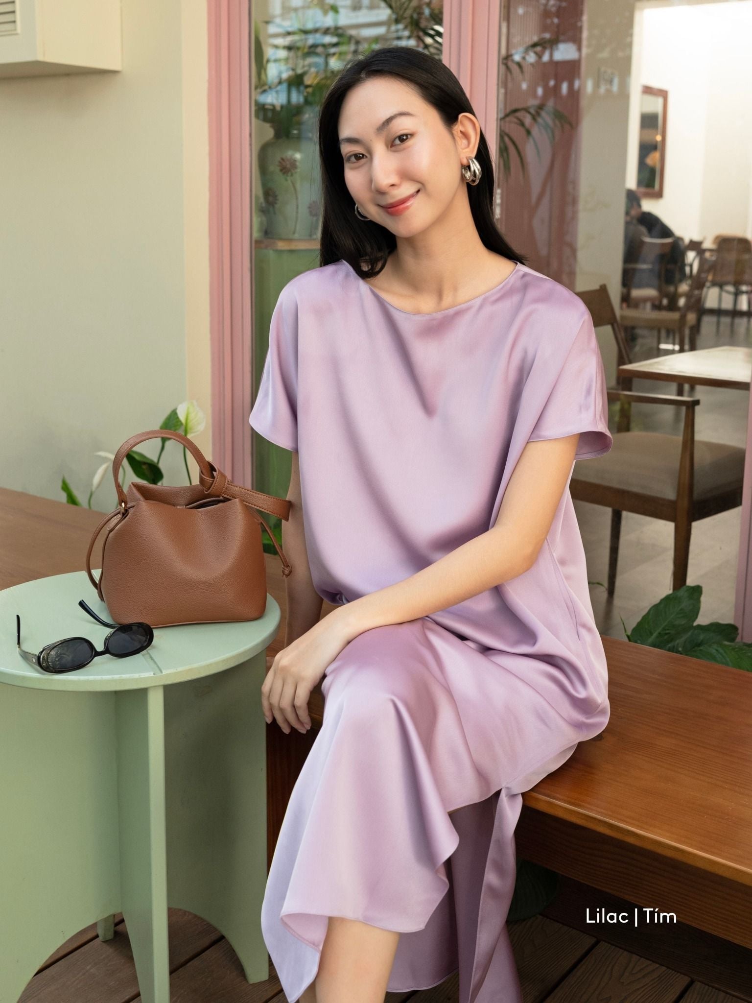 Mauve Signature dress - phiên bản trơn màu nâng cấp 