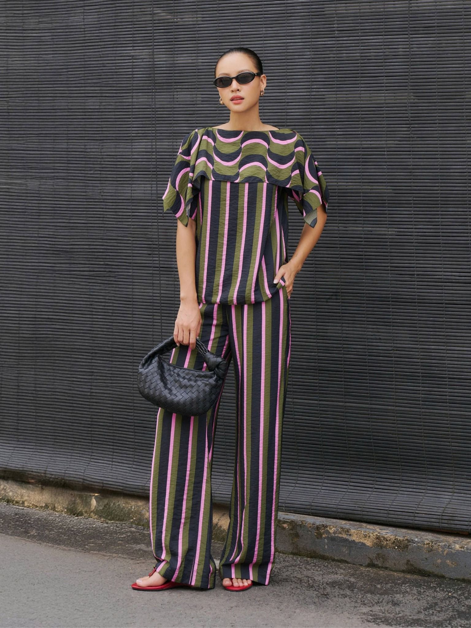  Quần ống suông sọc | Mauve City pants 