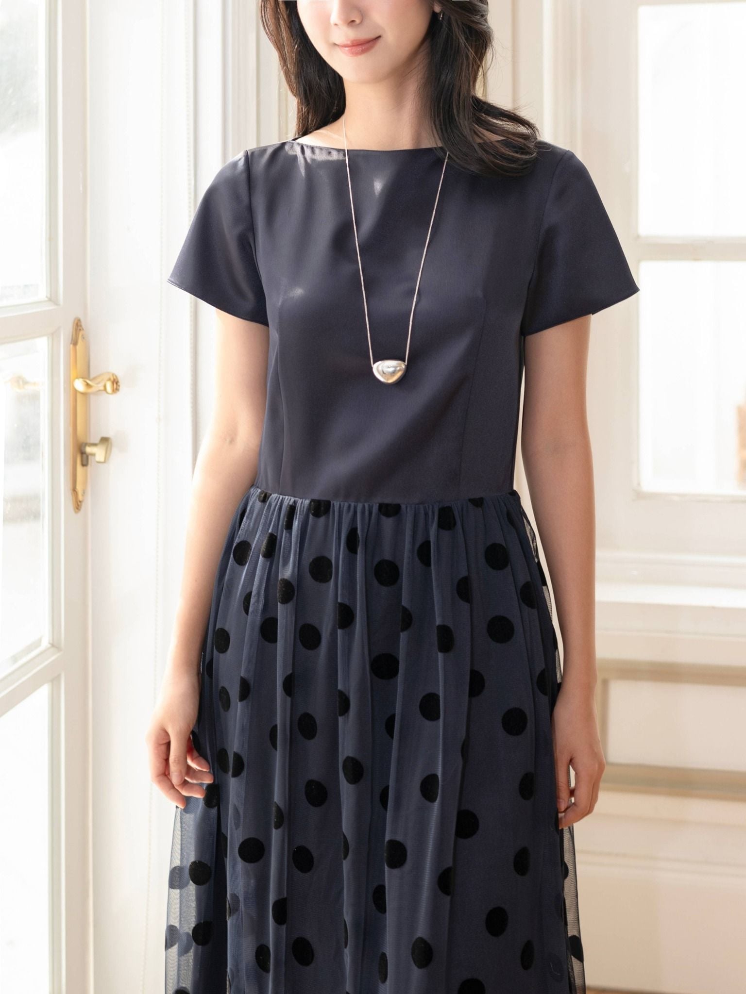  Đầm maxi tùng lưới | Mauve PolkaDot Tulle dress 