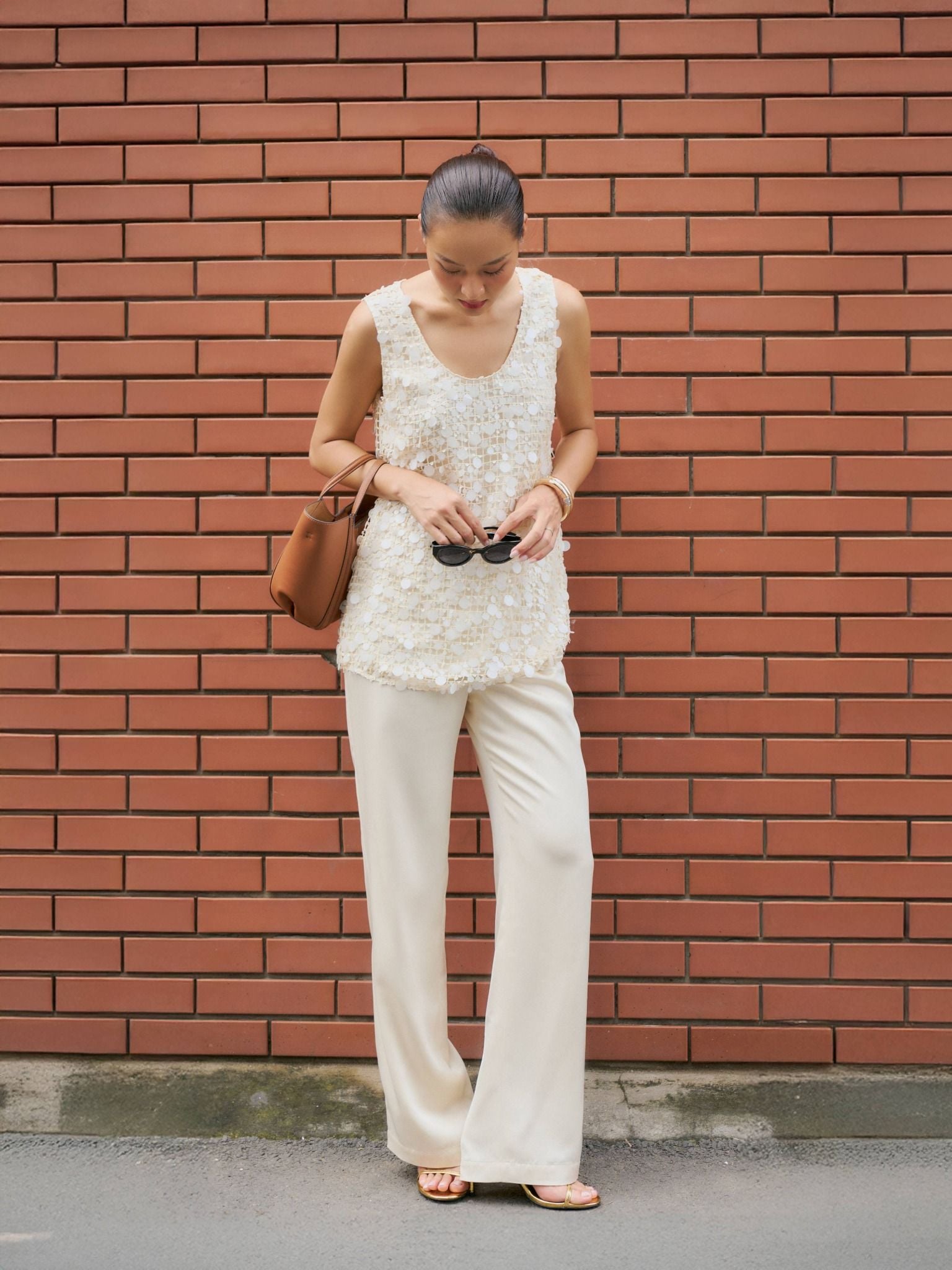  Quần lụa 2 lớp ống suông | Mauve Silk pants 