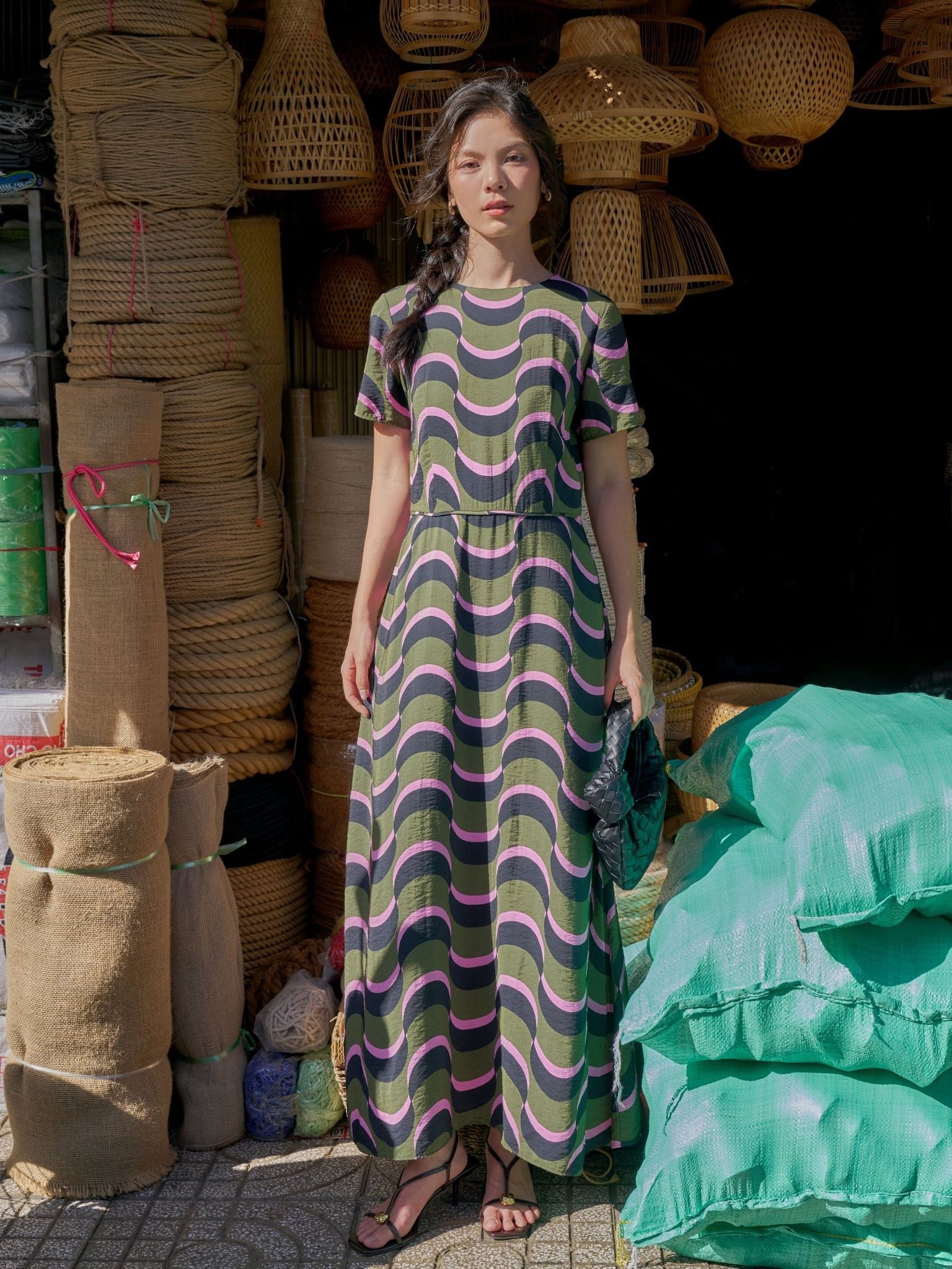  Đầm Nguyệt tùng chữ A | Mauve Moon dress 