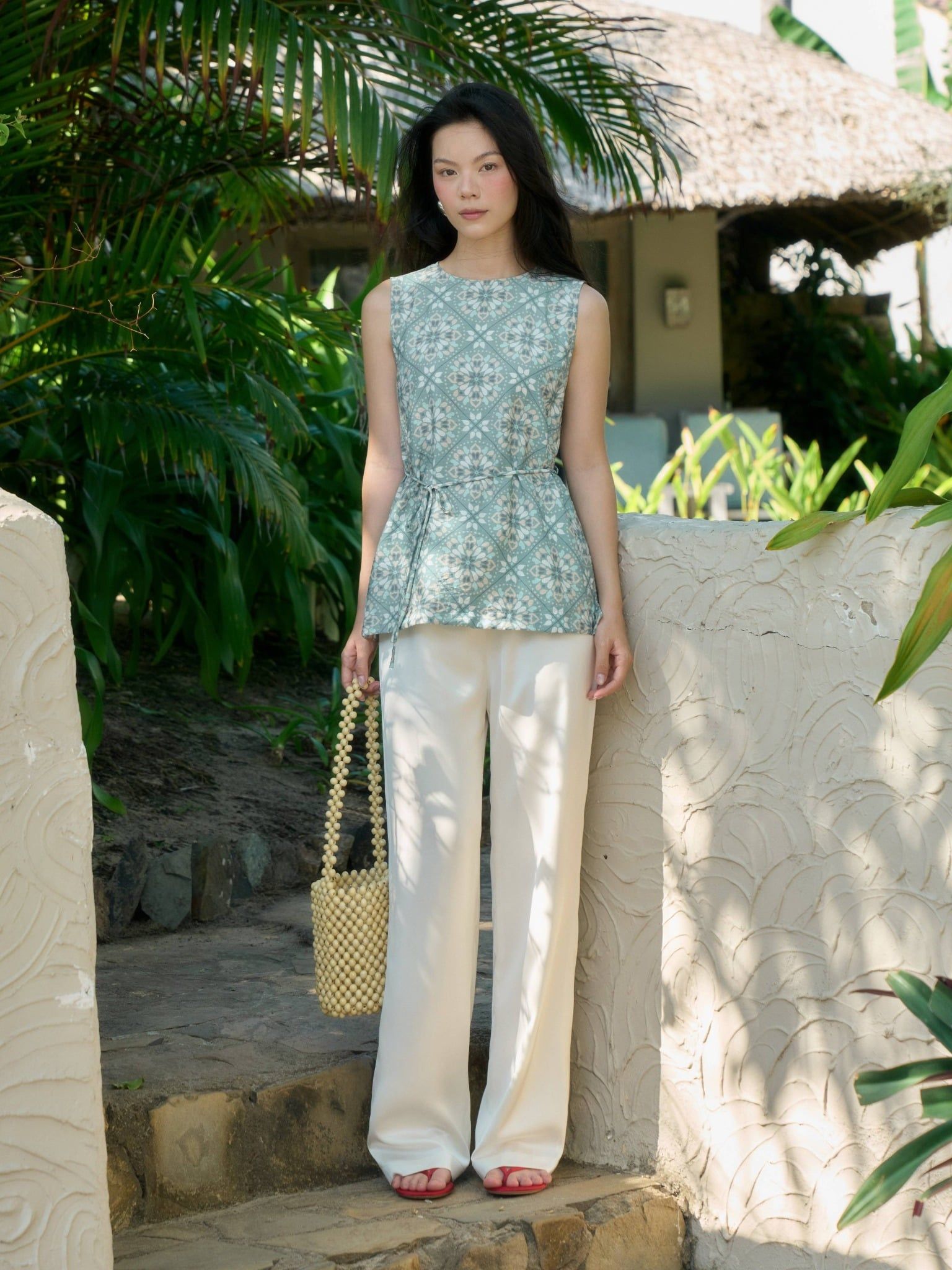  Quần lụa 2 lớp ống suông | Mauve Silk pants 