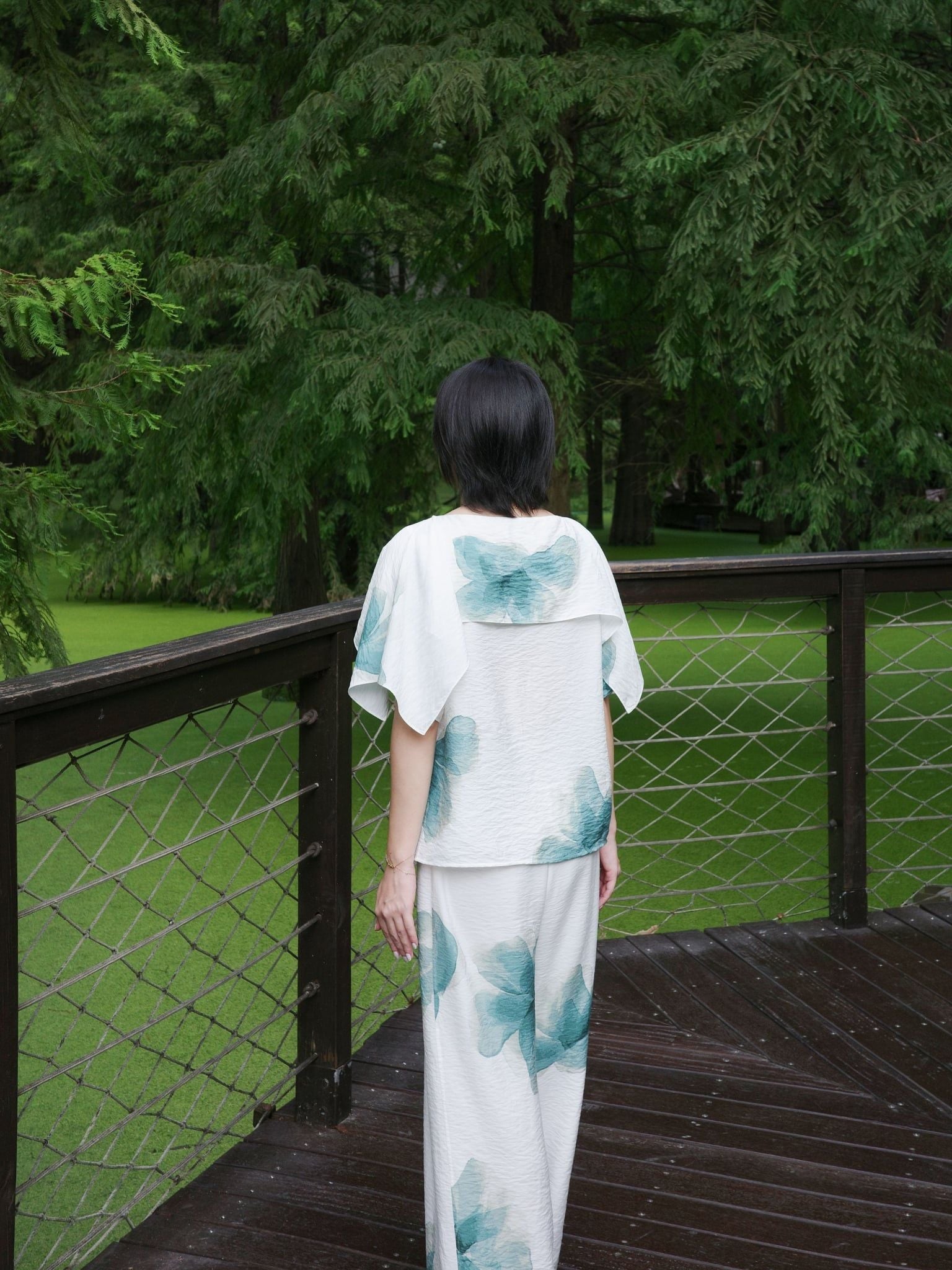  Áo cotton tơ hoa | Mauve Country top 