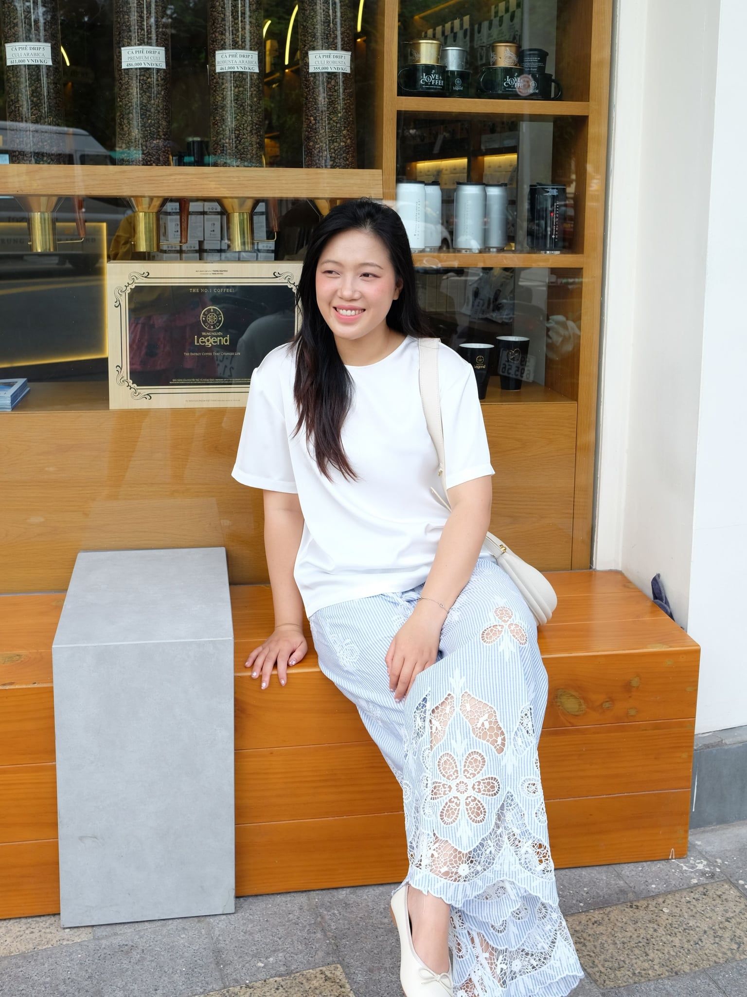  Quần cotton chân ren | Mauve Relax pants (lưng thun ngang rốn) 