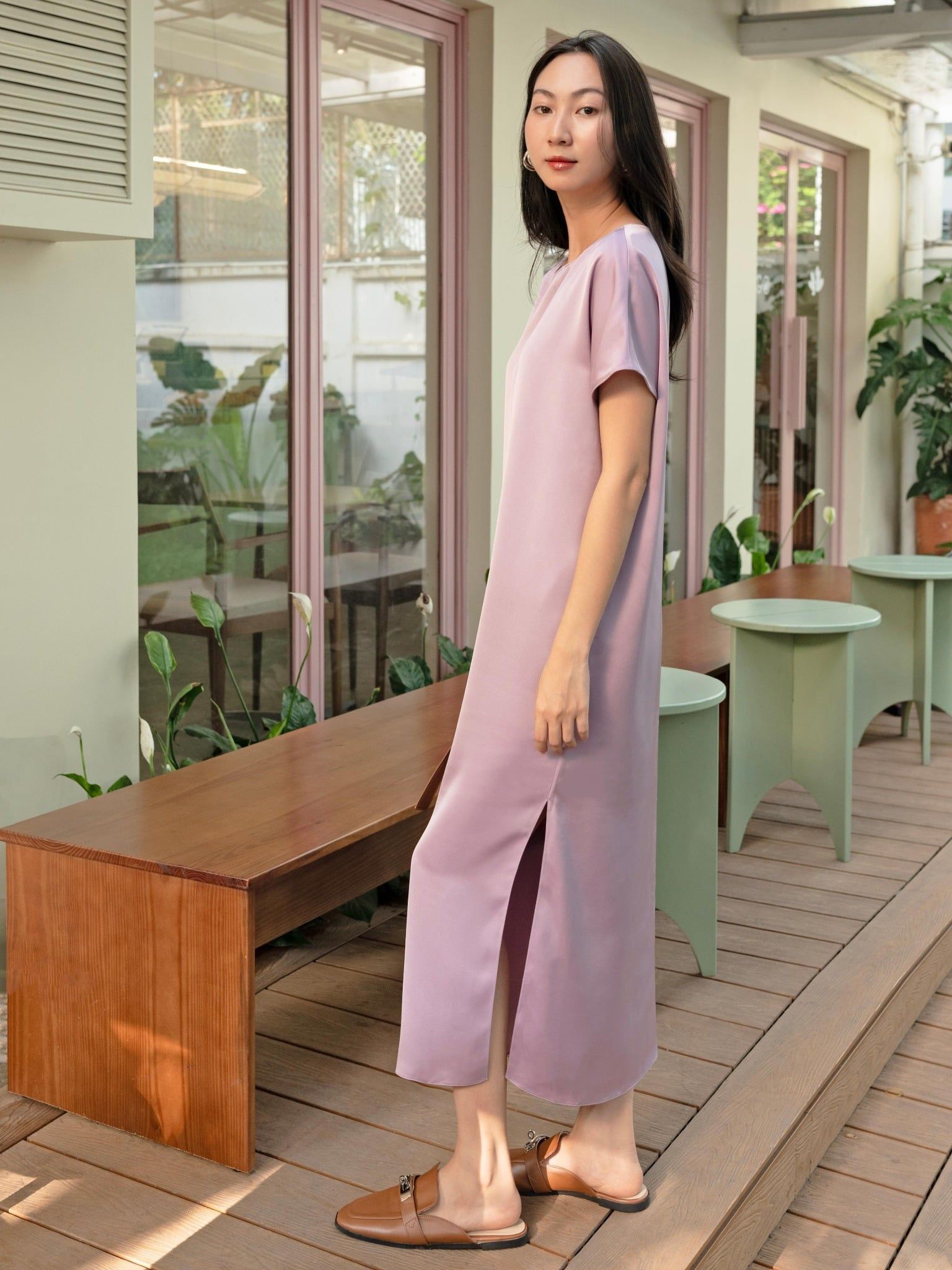  Mauve Signature dress - phiên bản trơn màu nâng cấp 