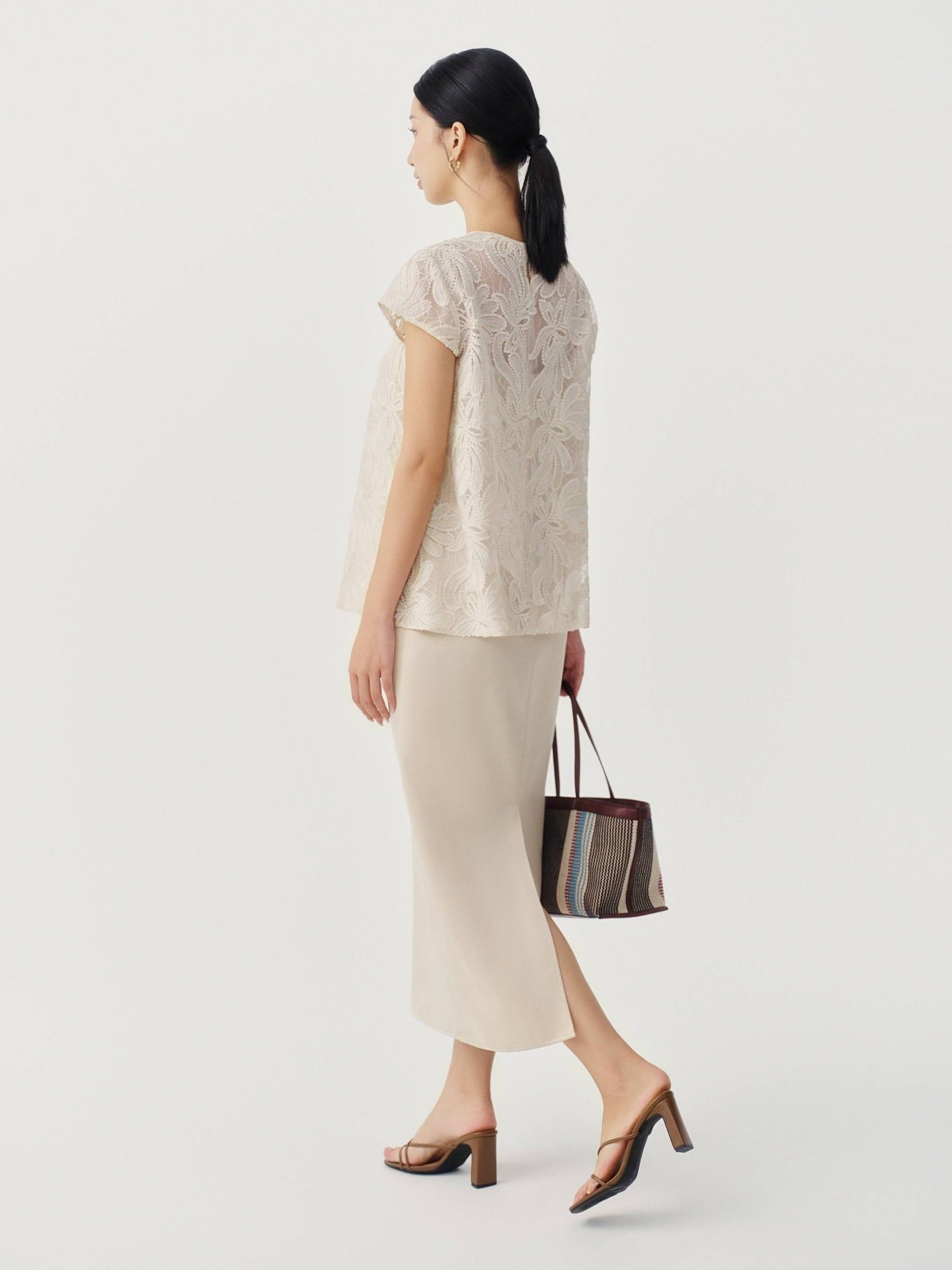  Set đồ dáng bút chì | Mauve Ivory set 