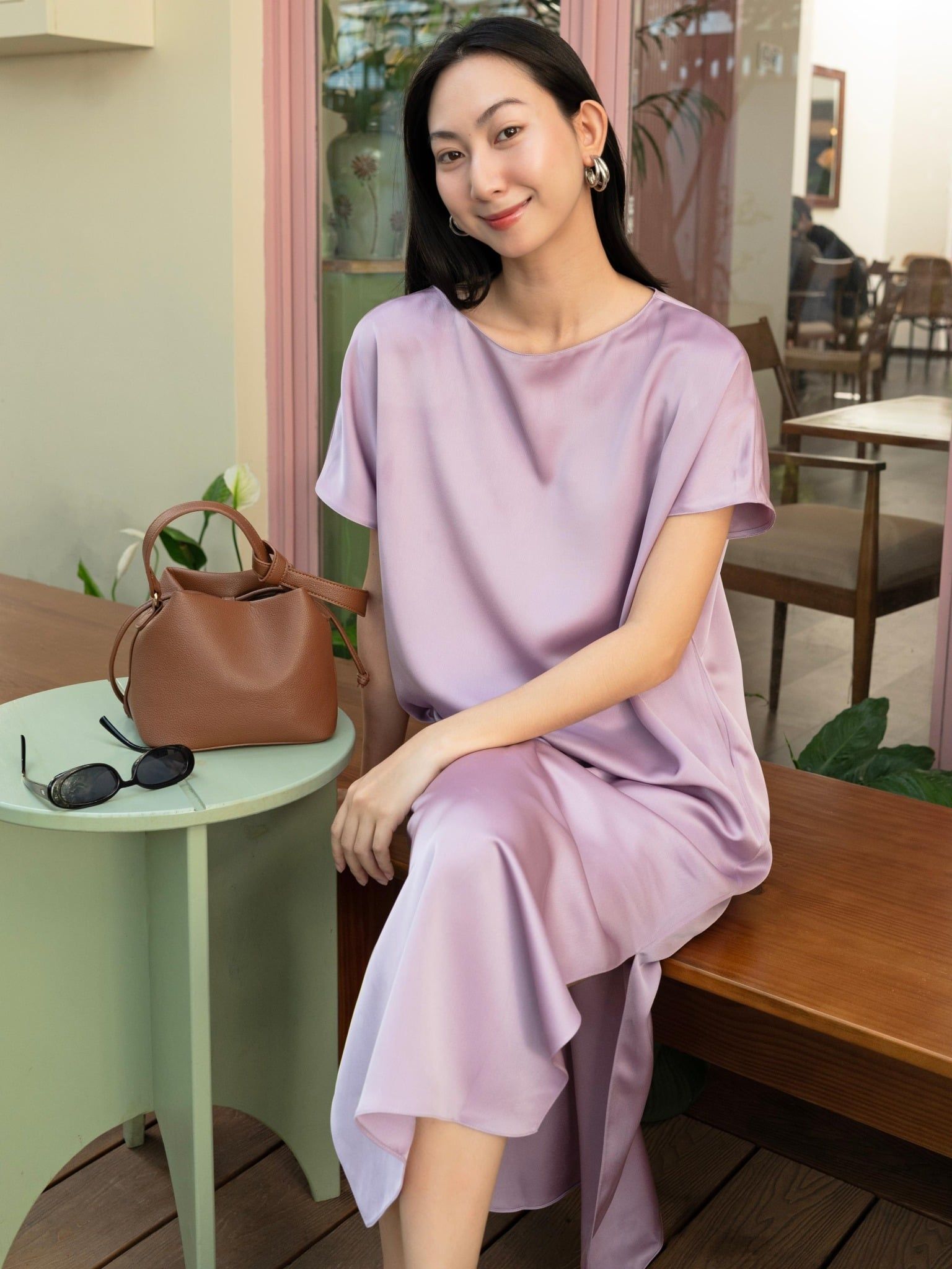  Mauve Signature dress - phiên bản trơn màu nâng cấp 
