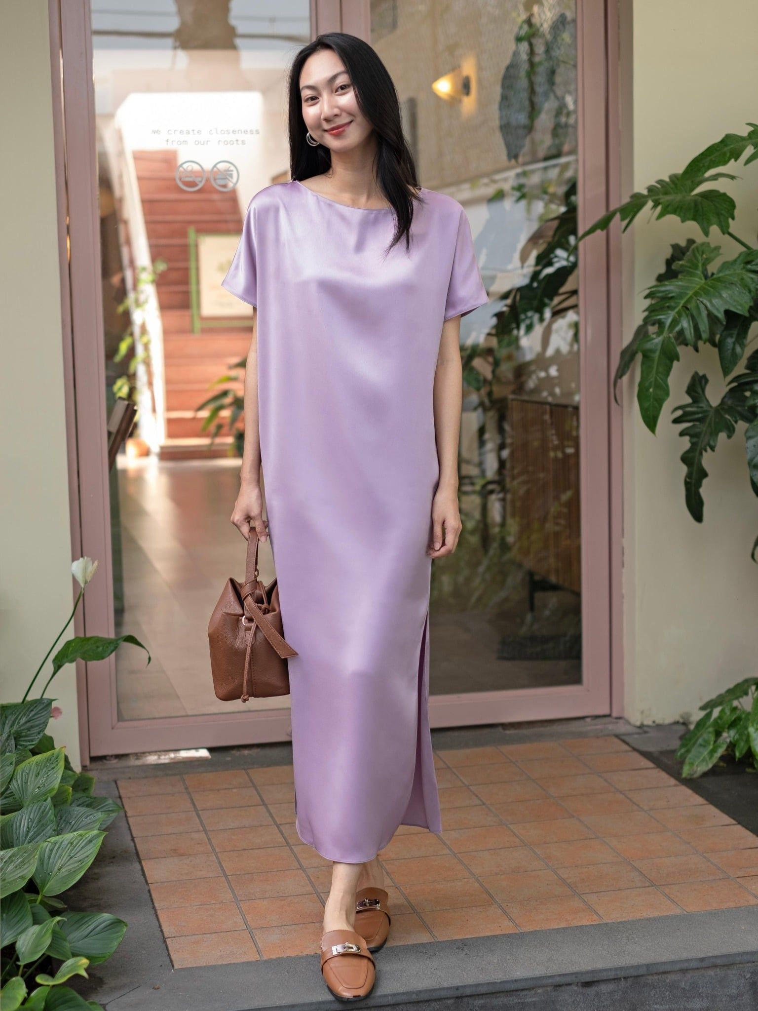  Mauve Signature dress - phiên bản trơn màu nâng cấp 