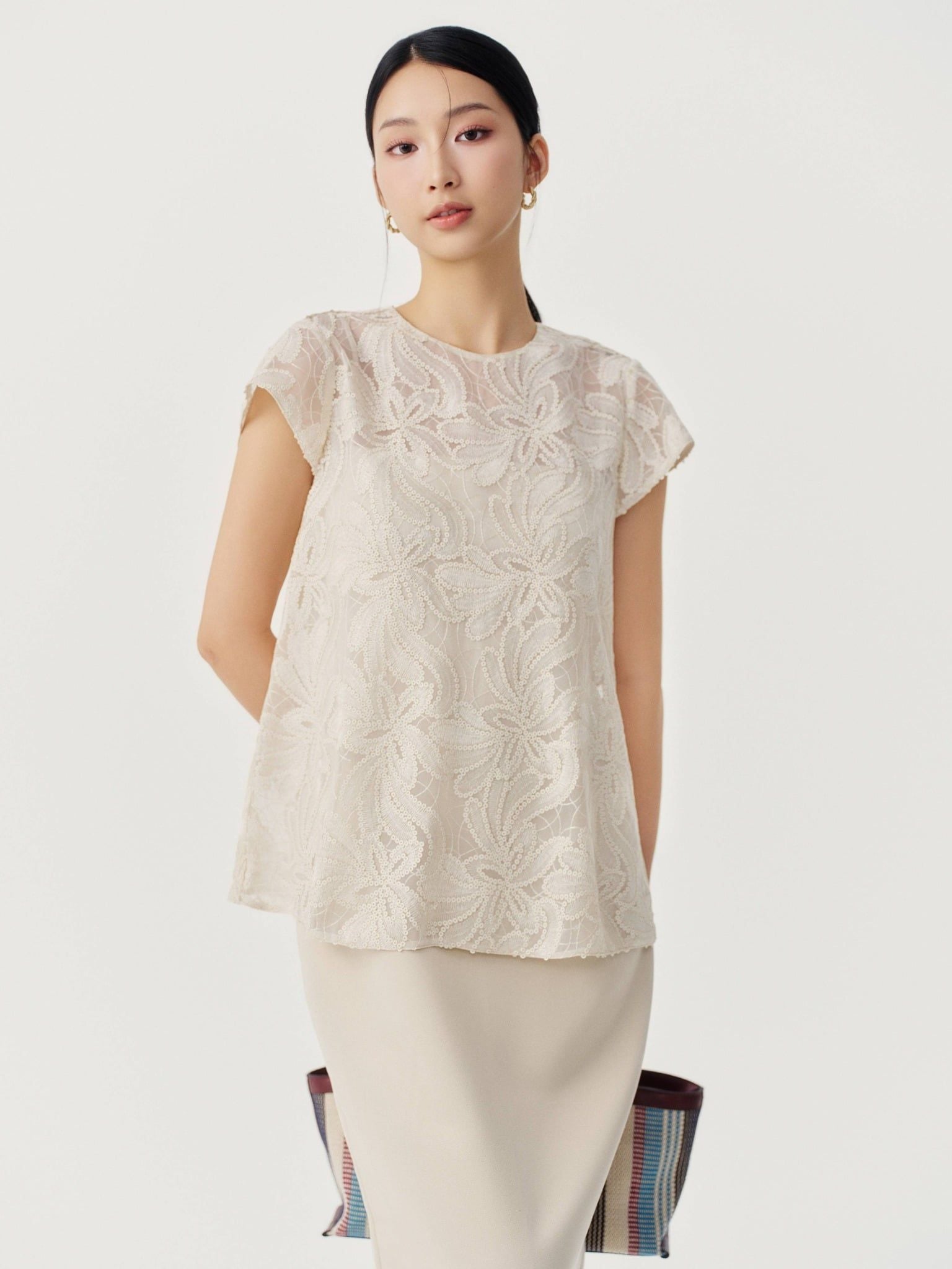  Set đồ dáng bút chì | Mauve Ivory set 