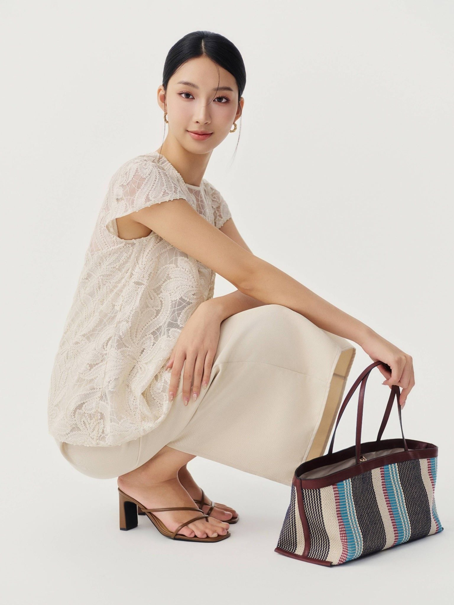  Set đồ dáng bút chì | Mauve Ivory set 