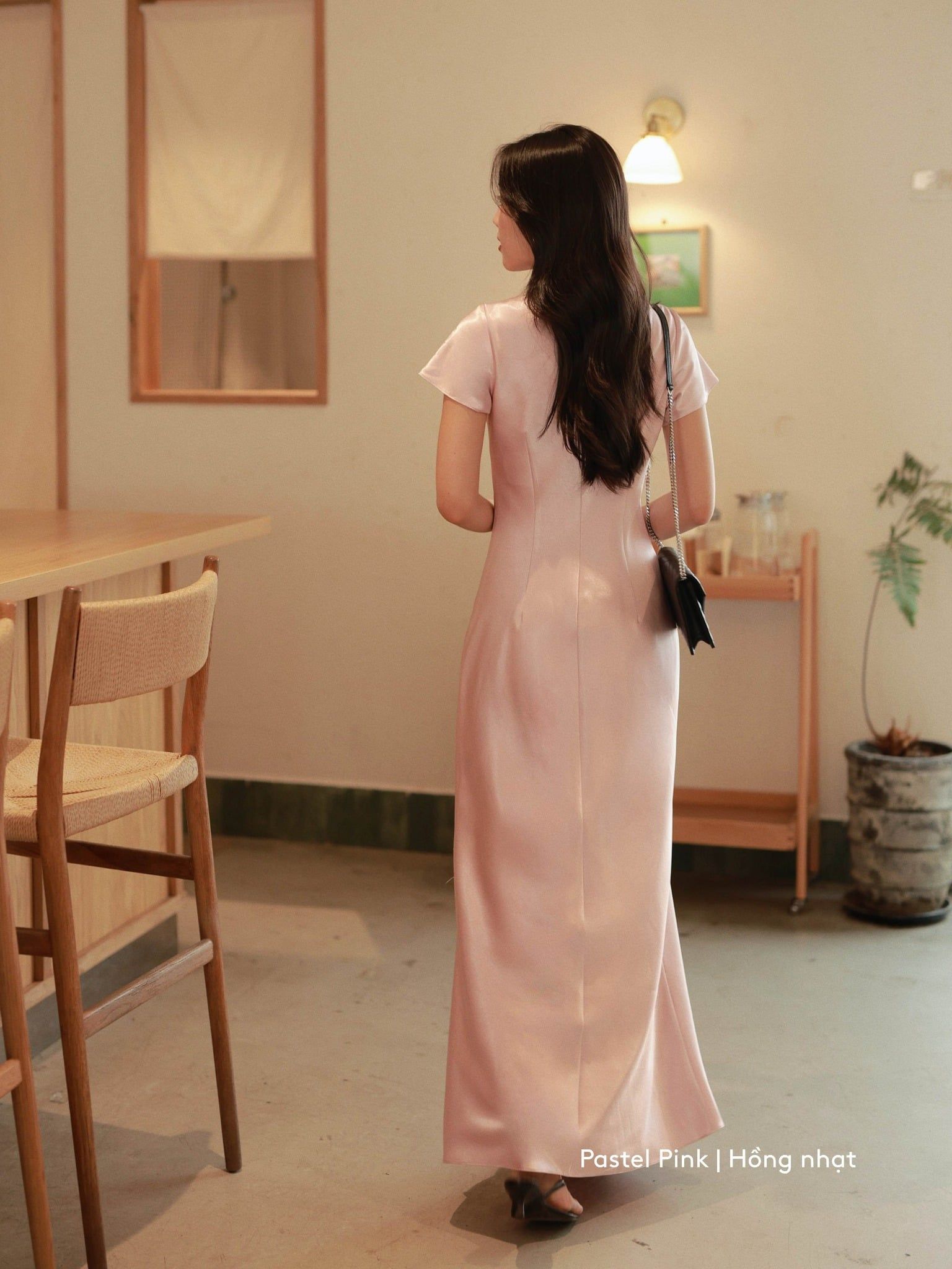  Đầm lụa đuôi cá | Mauve Mermaid Silk dress 